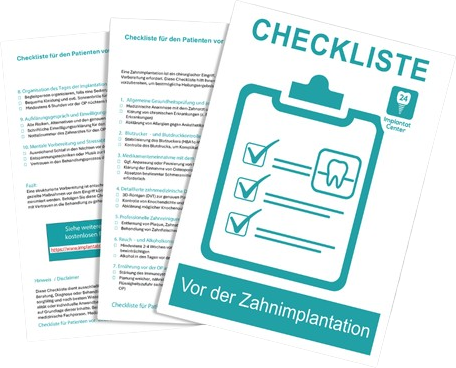 Wichtiges vor einer Zahnimplantation