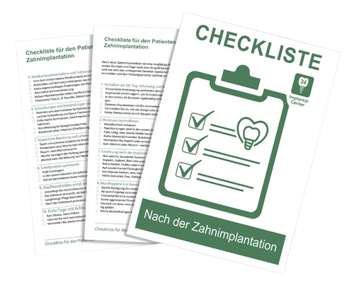Wichtiges nach einer Zahnimplantation