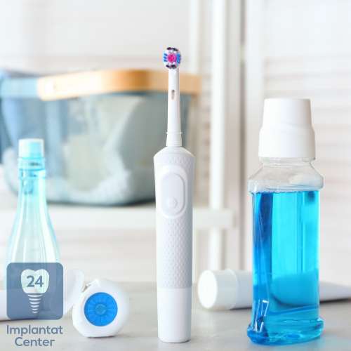 Richtige Mundhygiene nach einer Zahnimplantation