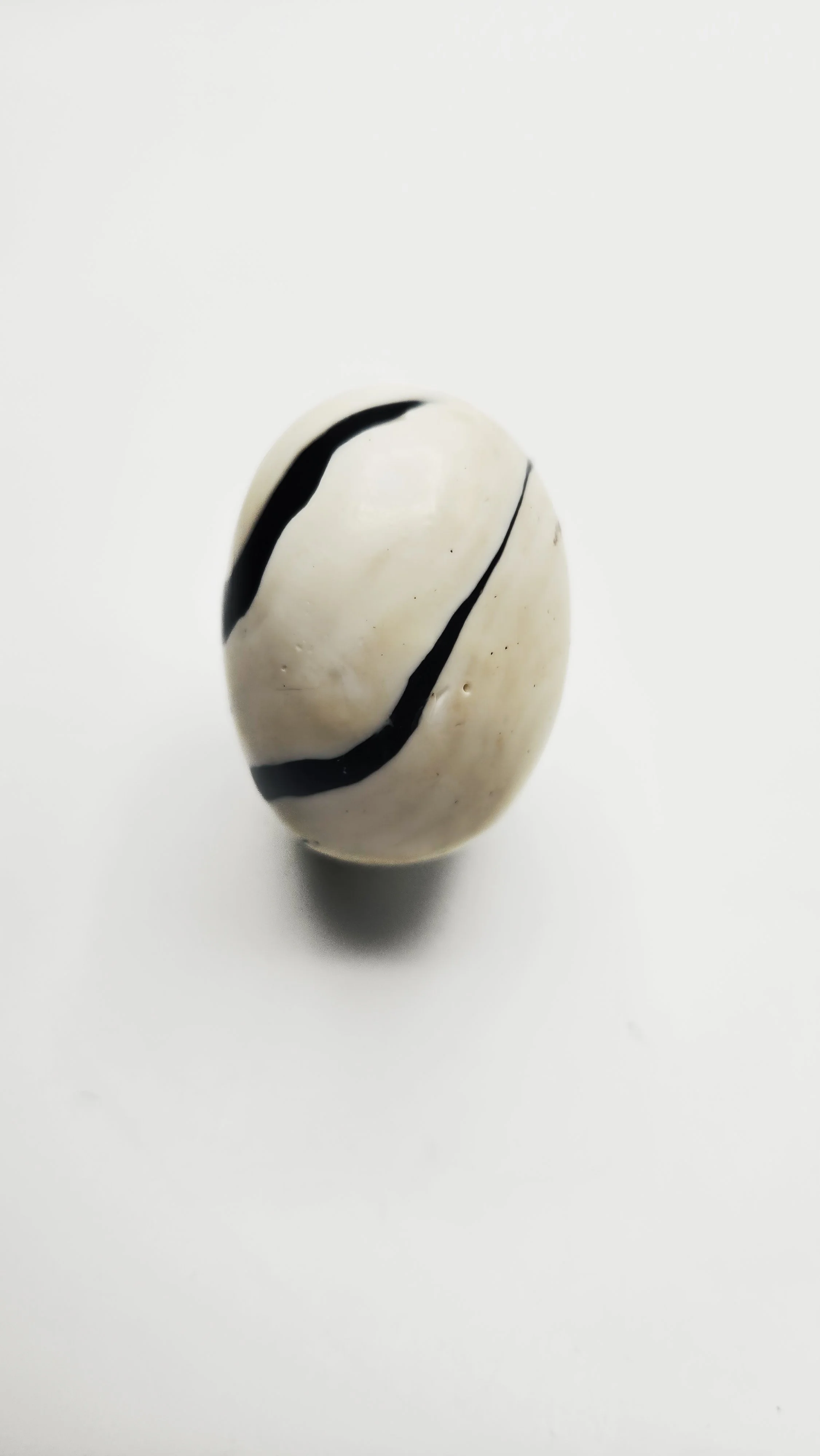 Zebra Vegan Ivory Ring (No. 9)