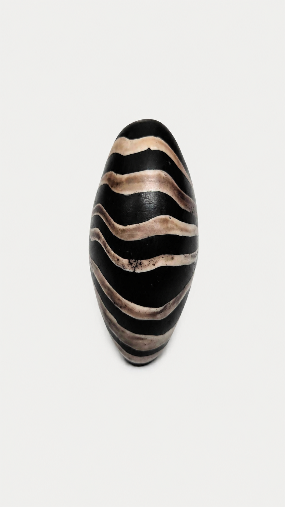 Zebra Vegan Ivory Ring (No. 3)