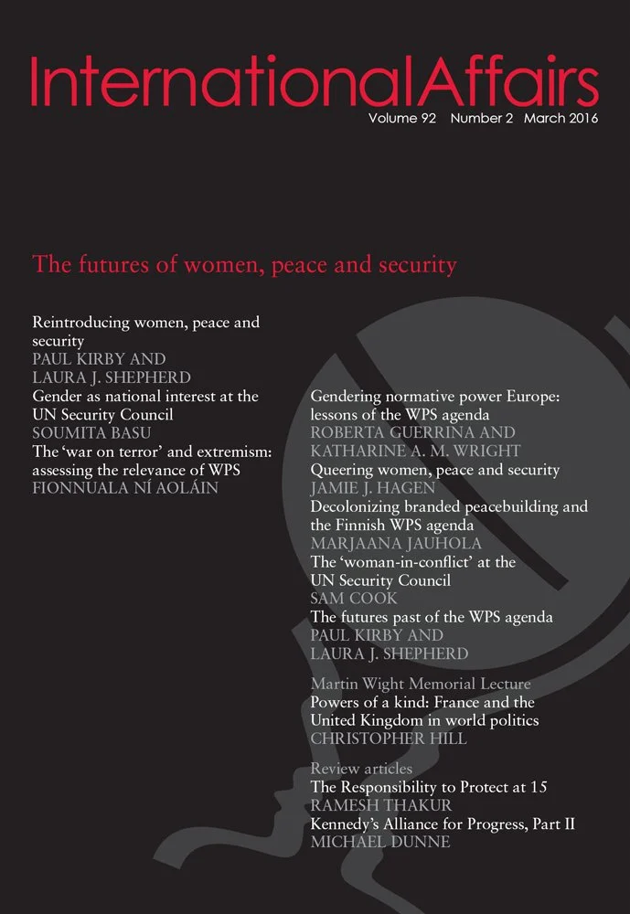 "Queering Women, Peace & Security", International Affairs, 2016