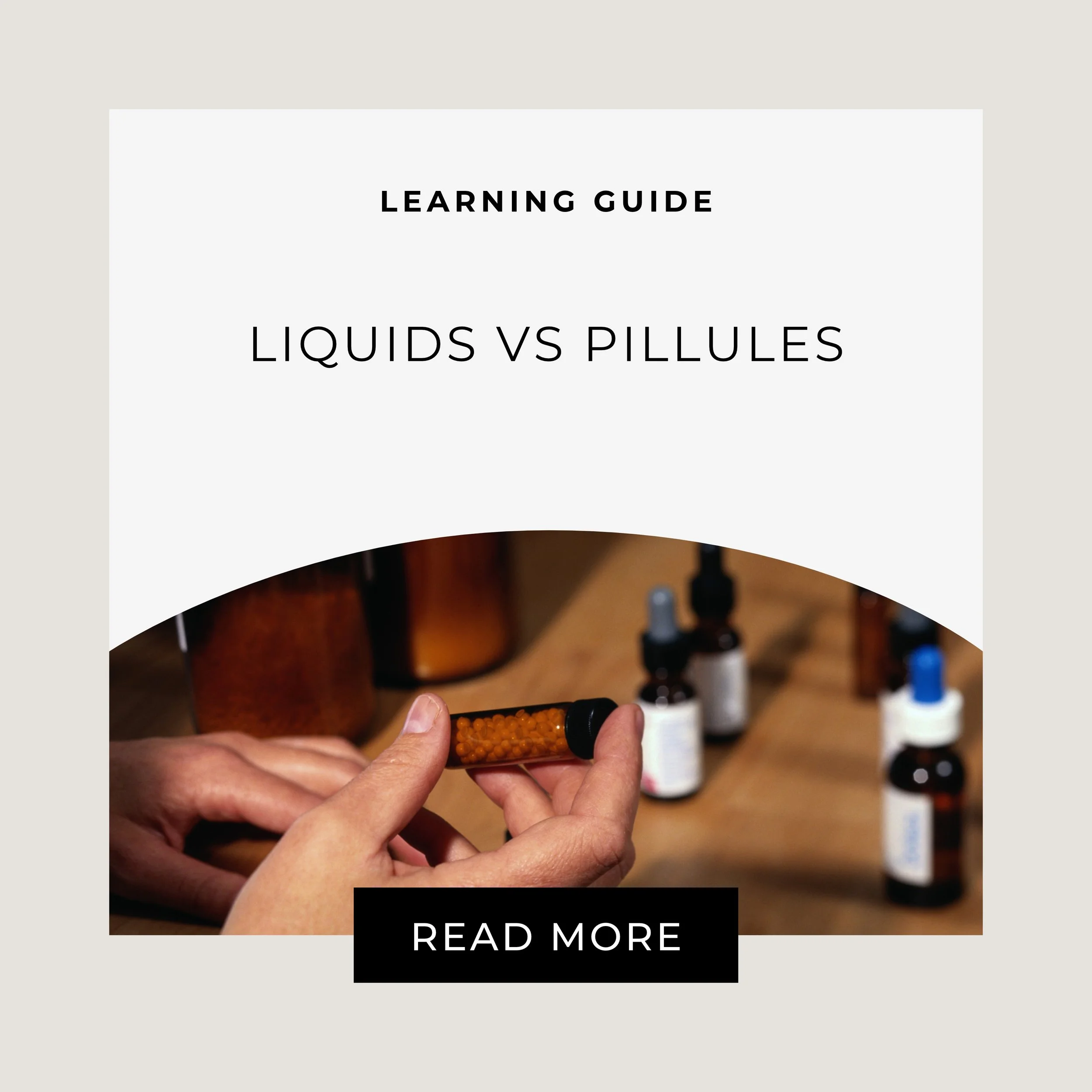 Homeopathic Liquids vs Pillules