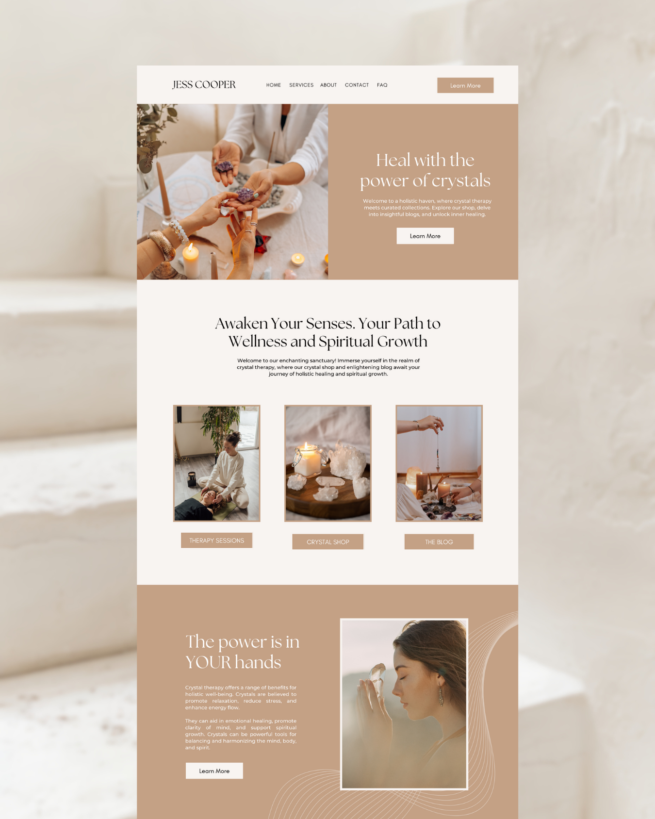 website design profesional pentru femei antreprenor brand personal, site web elegant și rafinat pentru brand personal feminin, website design minimalist feminin pentru femei antreprenor, prezență online profesională pentru brand personal feminin