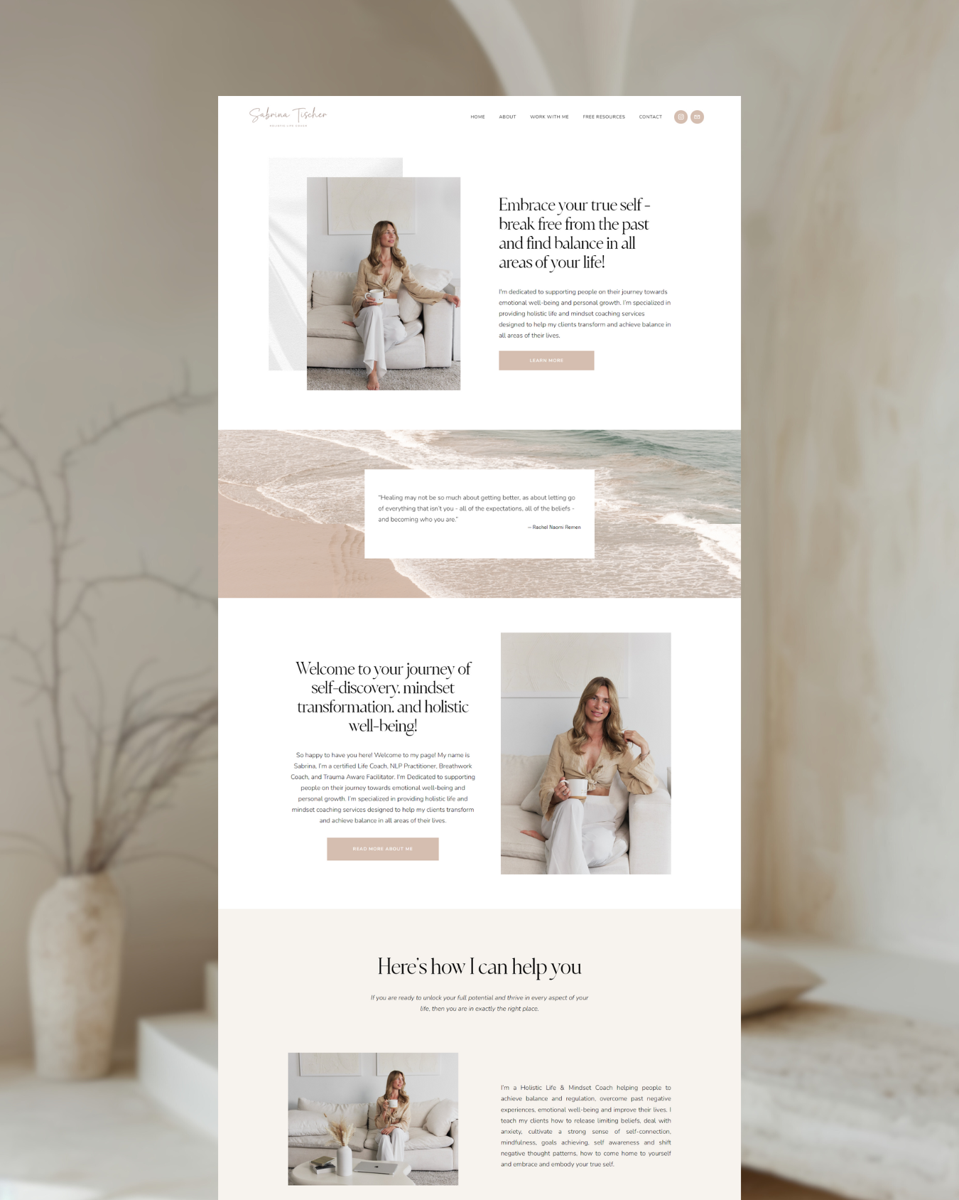 website design profesional pentru femei antreprenor brand personal, site web elegant și rafinat pentru brand personal feminin, website design minimalist feminin pentru femei antreprenor, prezență online profesională pentru brand personal feminin
