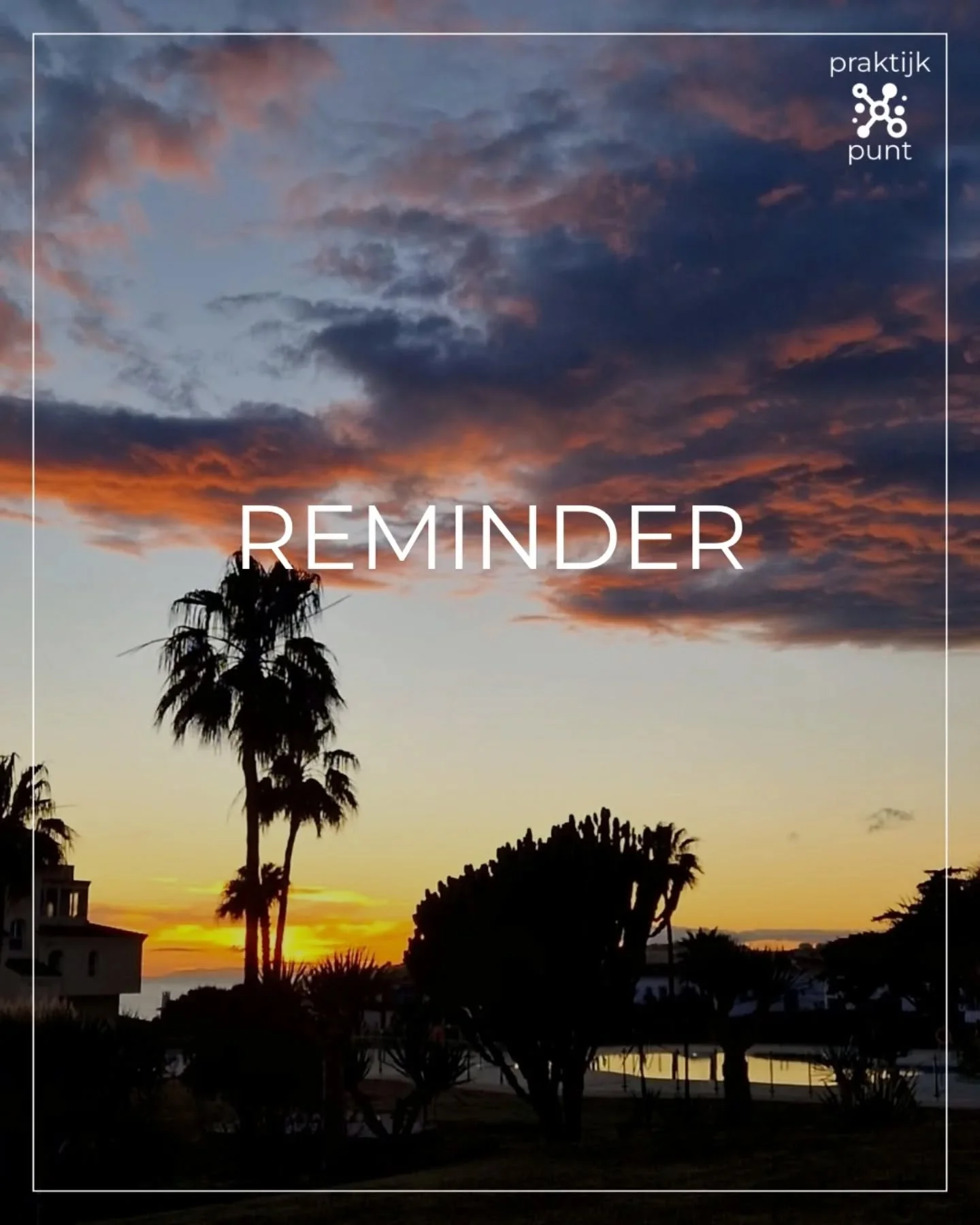 REMINDER.

Na regen komt zonneschijn ☀️
Al moet je er soms wel veel geduld voor hebben...

Over veel dingen in het leven hebben we geen controle, zoals het weer. Of wat er mogelijks wel of niet gebeurd op vrijdag de 13e 😉 Hoe ga jij daarmee om?

Laa