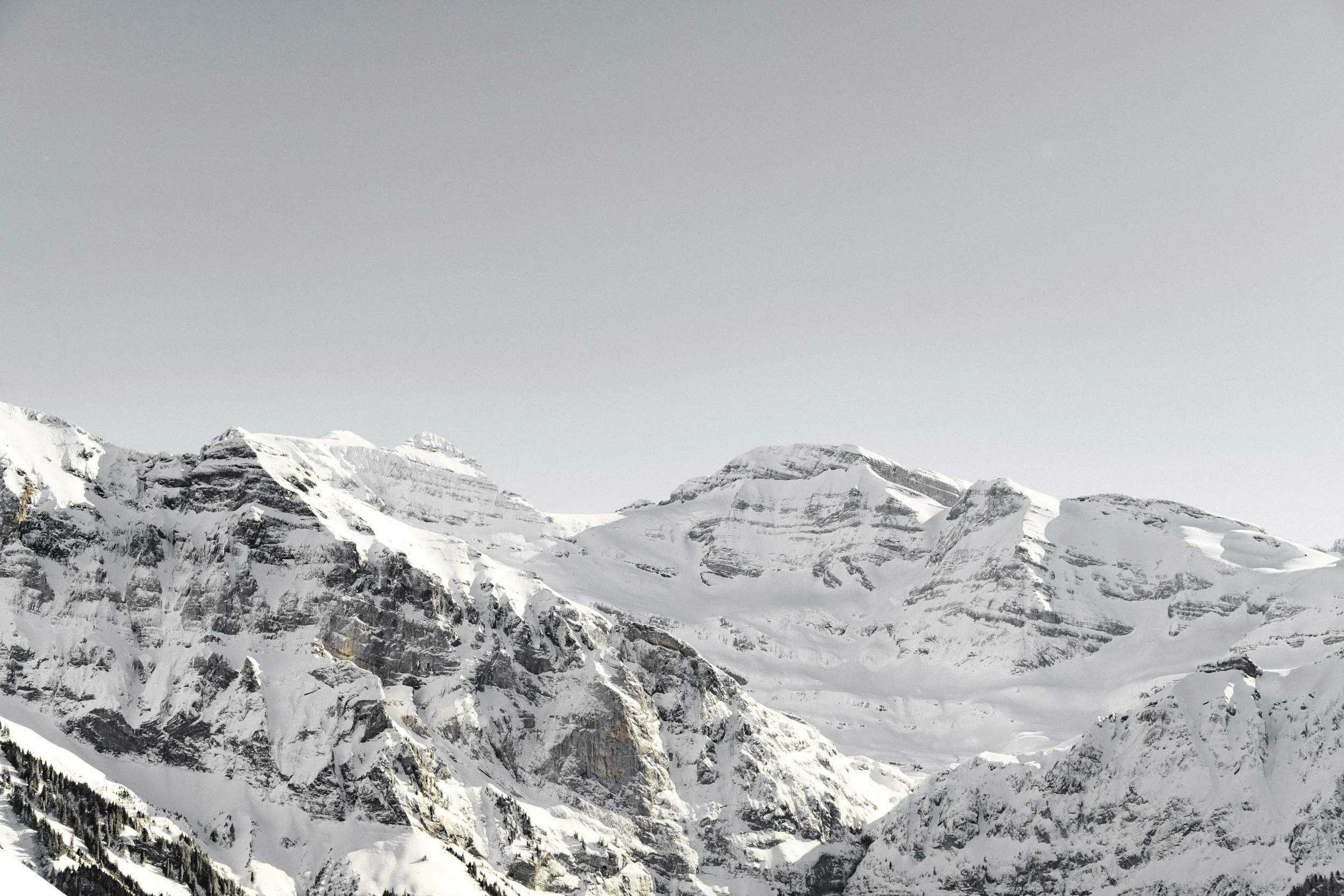 Mountain view from Les Airelles Courchevel, luxury ski hotel in the French Alps