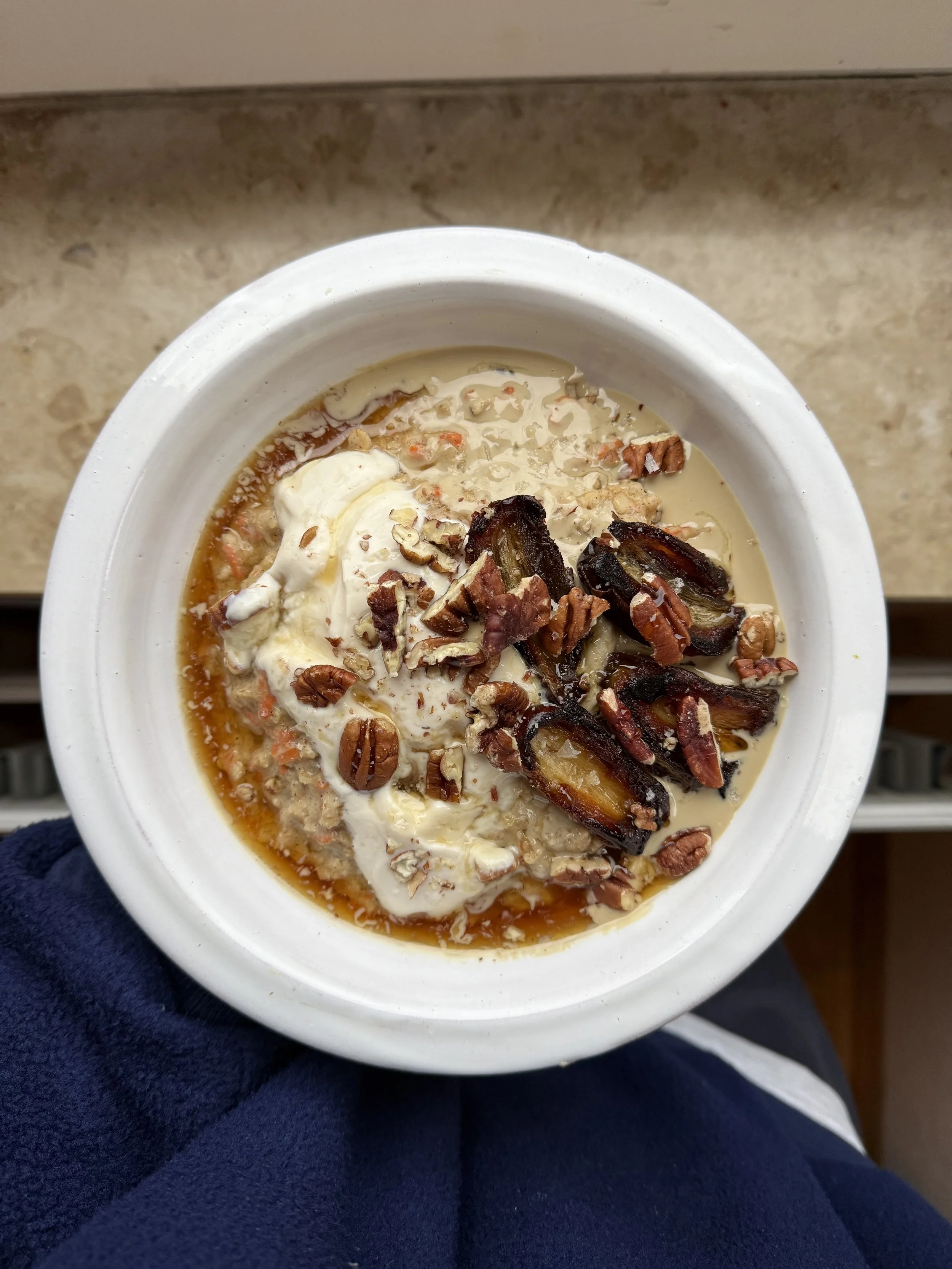 salted date spiced carrot porridge