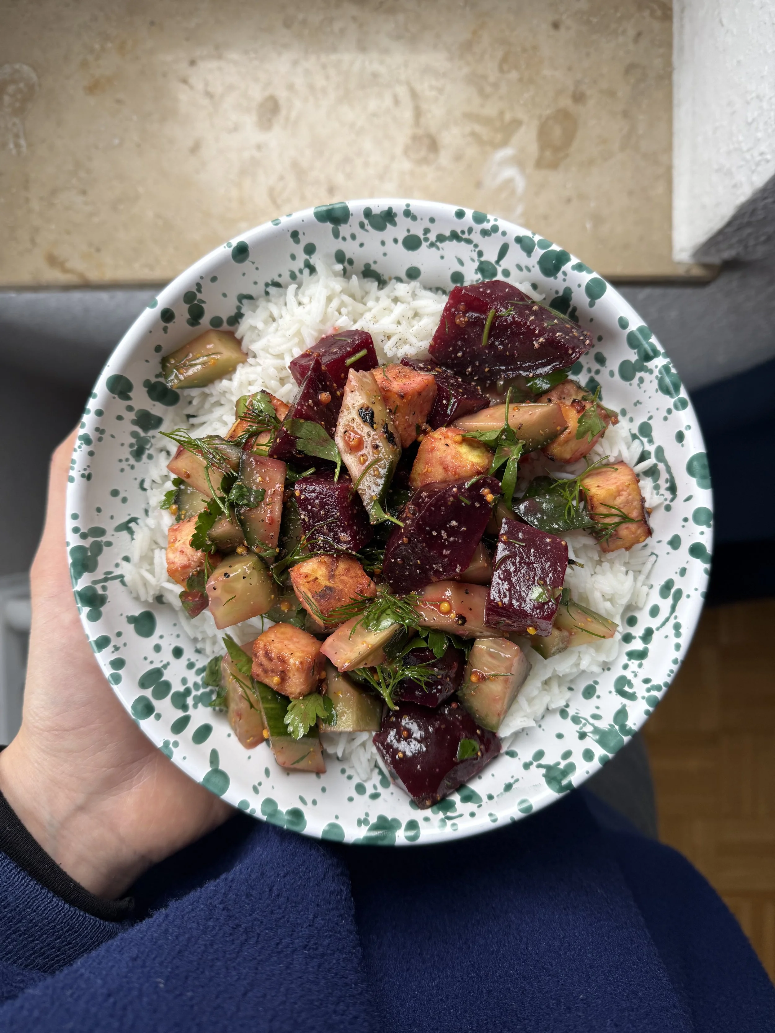 orange miso mustard salad