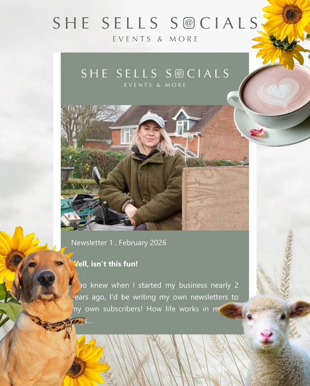 I&rsquo;M DOING A THING!!! 📰 🥳 💃🏼 🪩 🚜 (like I&rsquo;m not busy enough 😂) ⬇️

I hereby bring you a quarterly newsletter from She Sells Socials Ltd 💁🏼&zwj;♀️ being delivered to your inboxes TOMORROW so go sign up like &hellip; NOW 😍 (visit my