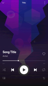 Animation with the Spotify UX design