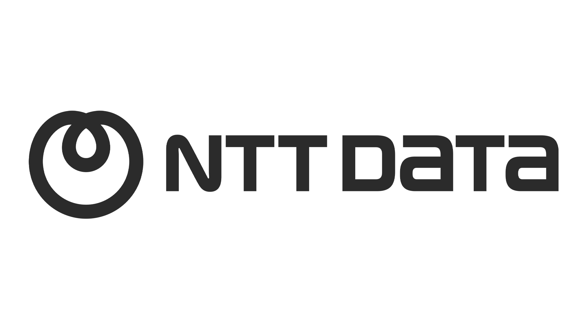 NTT Data logo in black and gray.