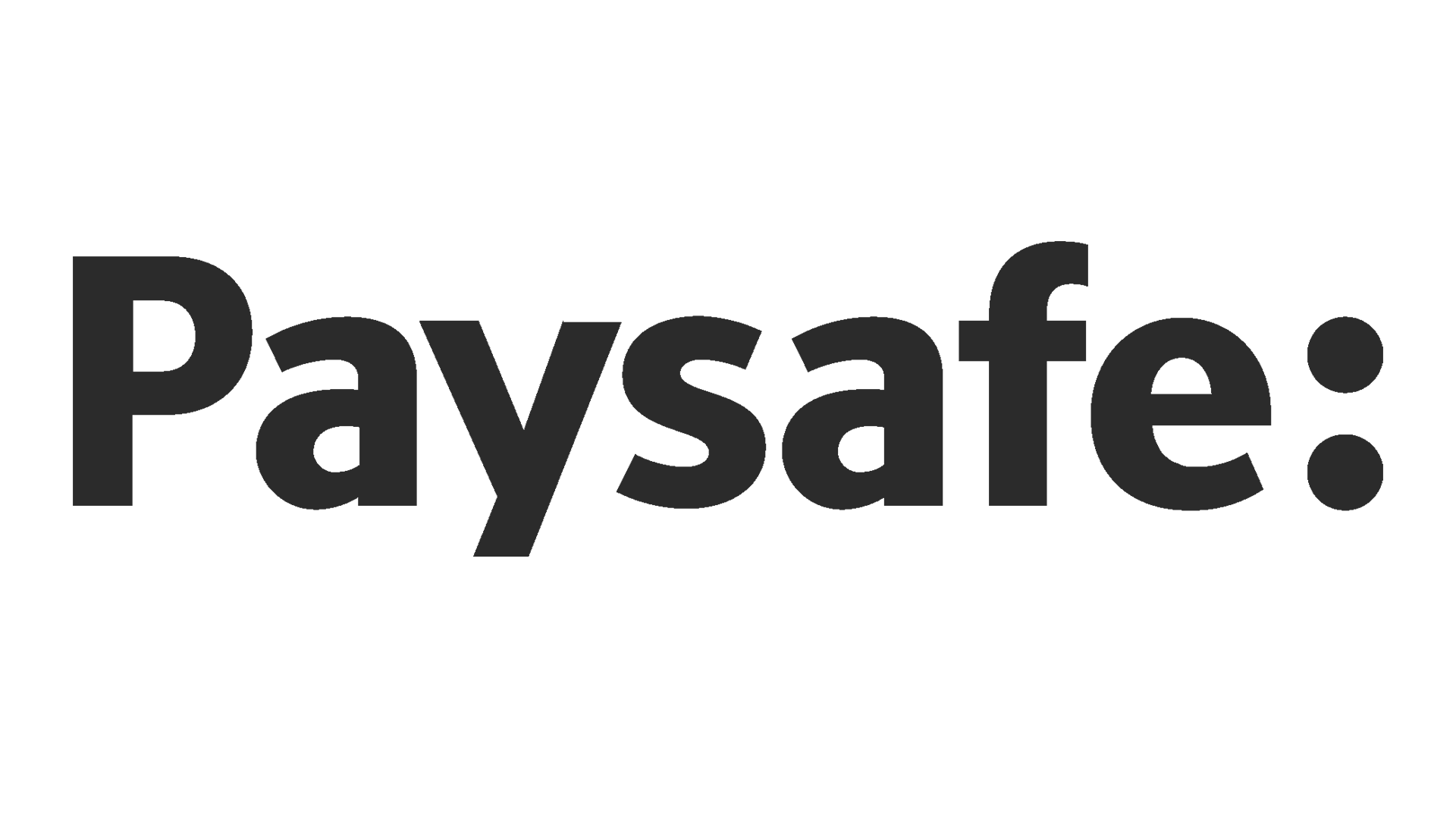 Black text that says "Paysafe" on a transparent background.