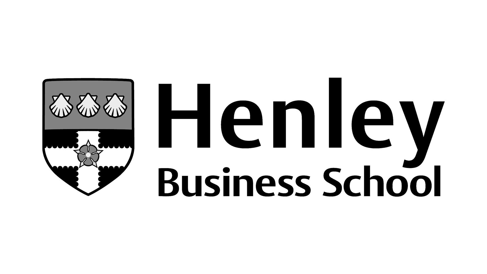 Logo for Lenzie Business School featuring a shield with three hand symbols on top and a flower below, with the text Lenzie Business School to the right.