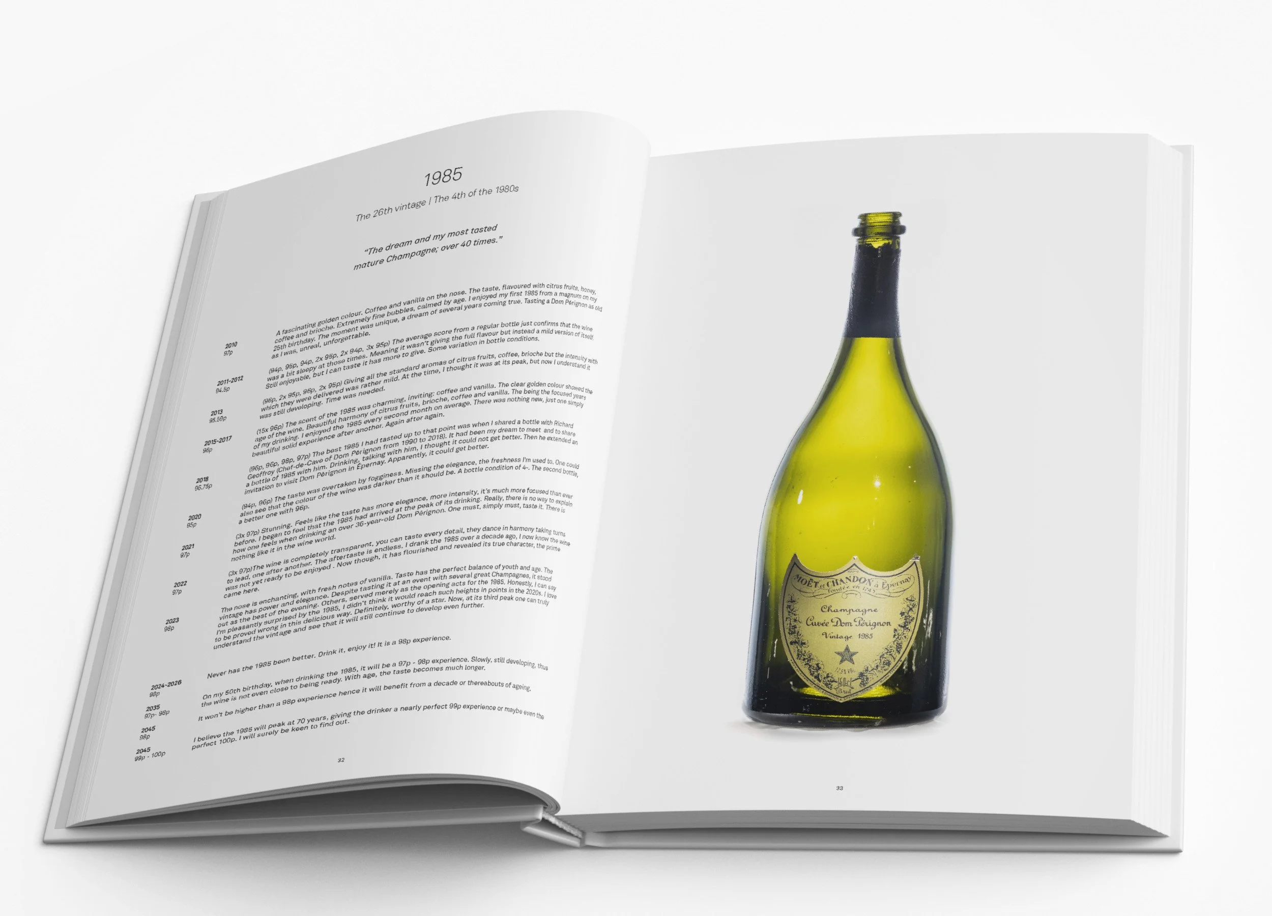 Drinking Dom Pérignon 1921 to 2013