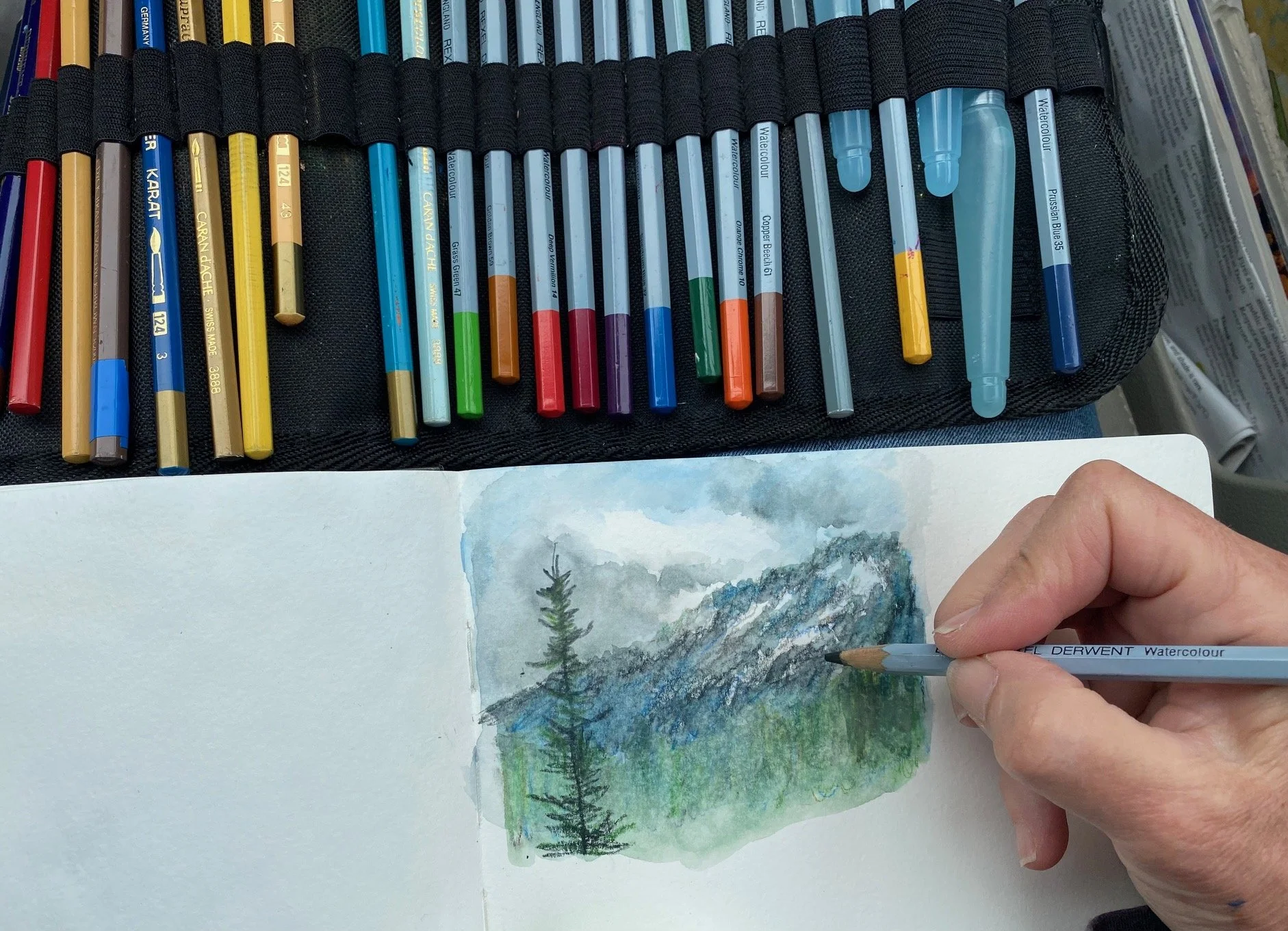 WATERCOLOR PENCILS AND WATERCOLOR CRAYONS