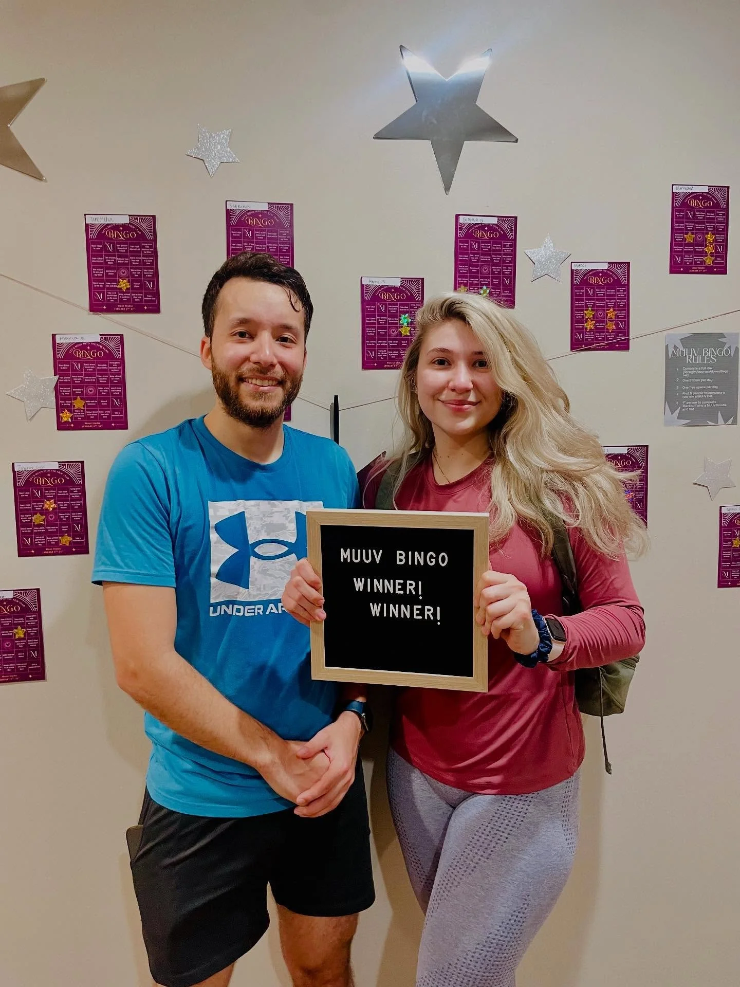 GOLD STARS ALL AROUND 🤩

A big congratulations to Will, Tabbitha, and Melissa for consistently crushing it in class and staring 2026 stronger than ever!

🚨 The first 6 to get Bingo have been awarded, so the next round of prizes will roll out when y