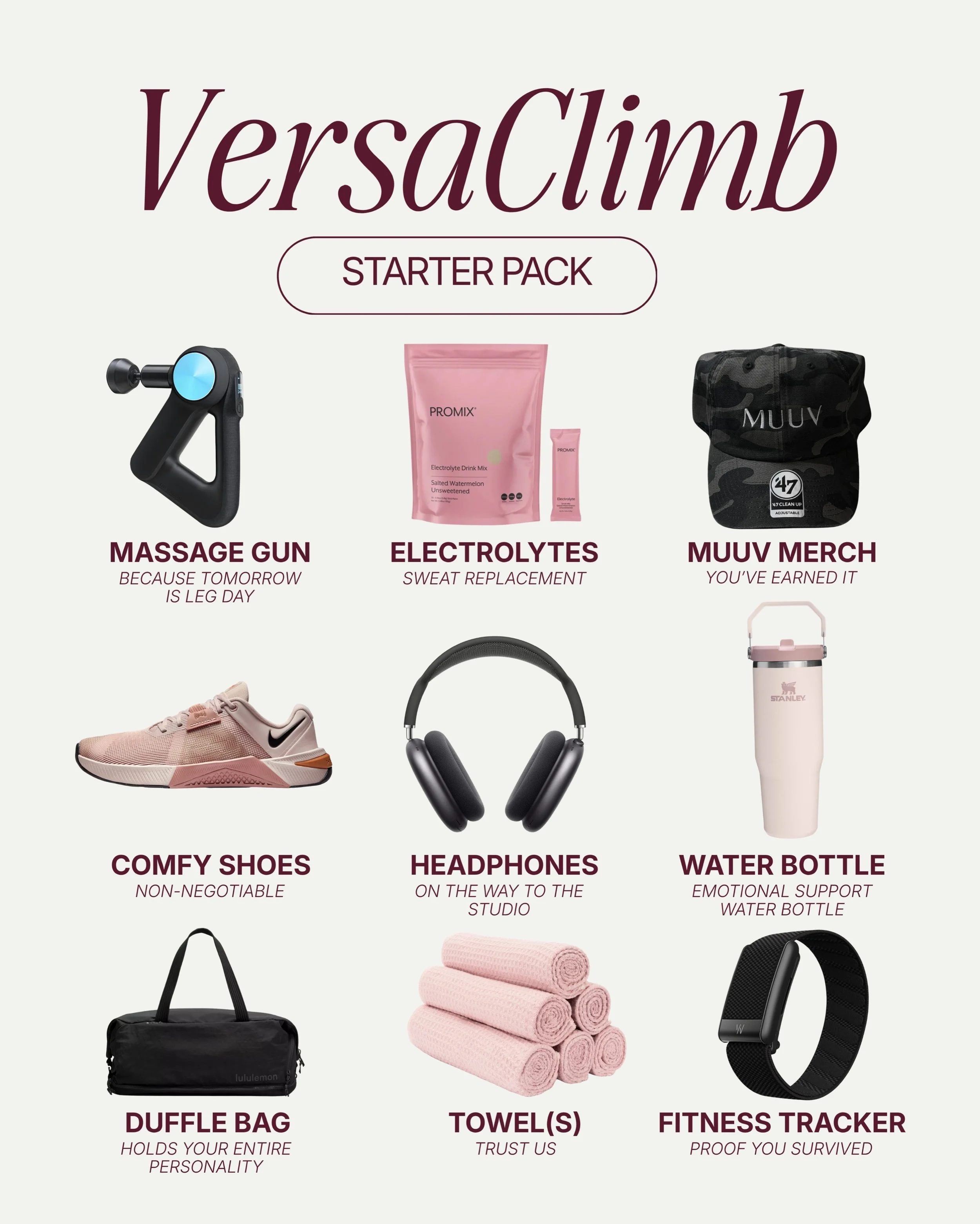 Which are y&rsquo;all bringing to class??

VersaClimb starter pack! We&rsquo;re more than half way through the month, how high are you on Mt. Denali? Let us know below! 👇👇👇

13 days left!!