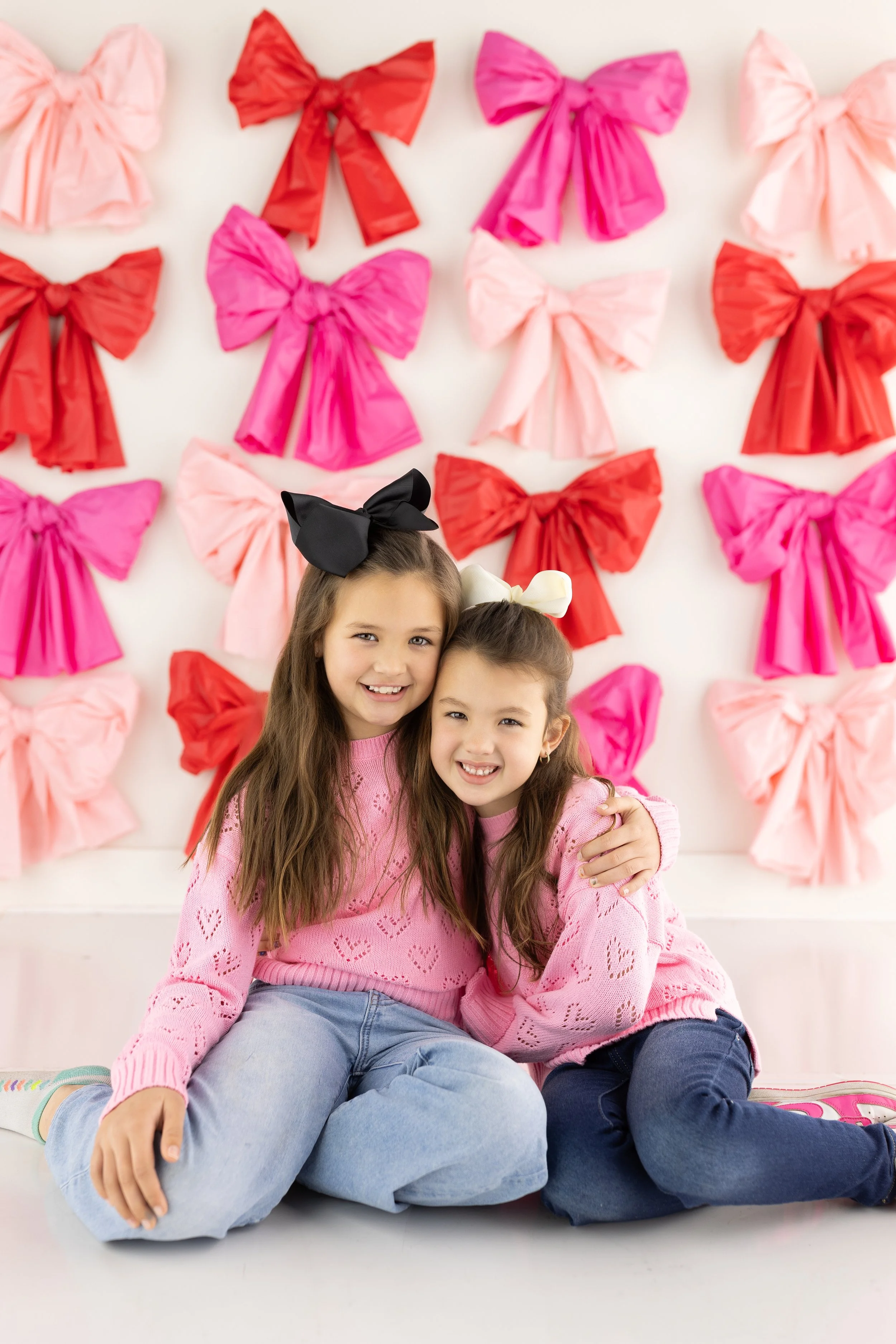 Northwest Arkansas Valentines Minis Photography bow valentines backdrop Farmington, Arkansas NWA