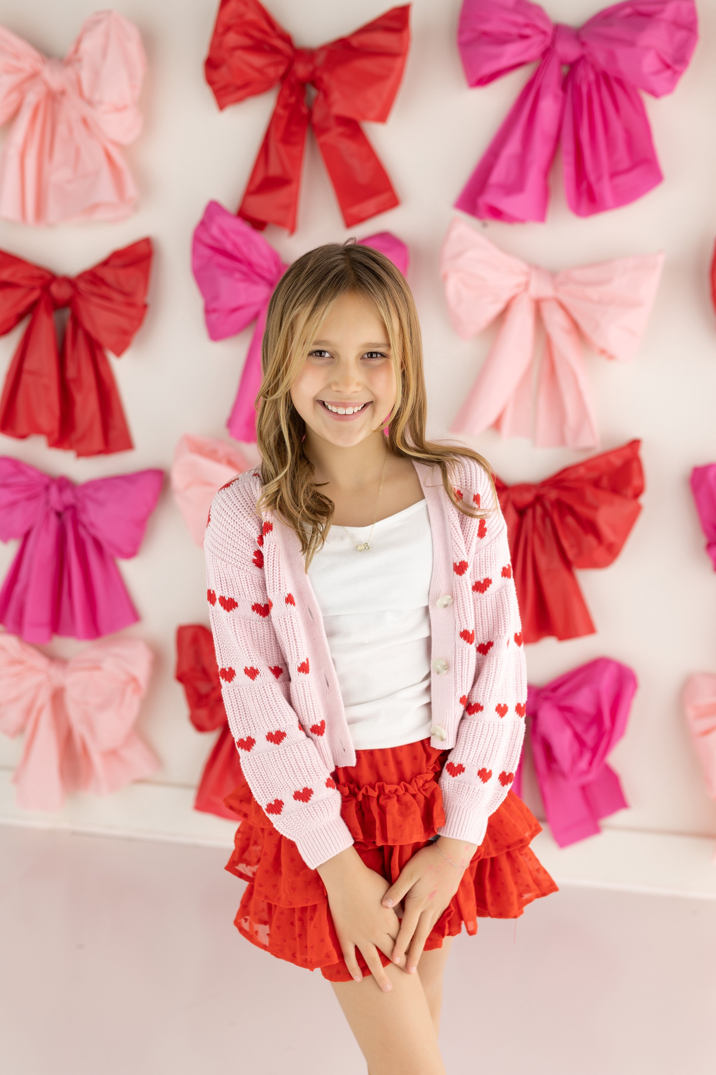 Northwest Arkansas Valentines Minis Photography bow valentines backdrop Farmington, Arkansas NWA