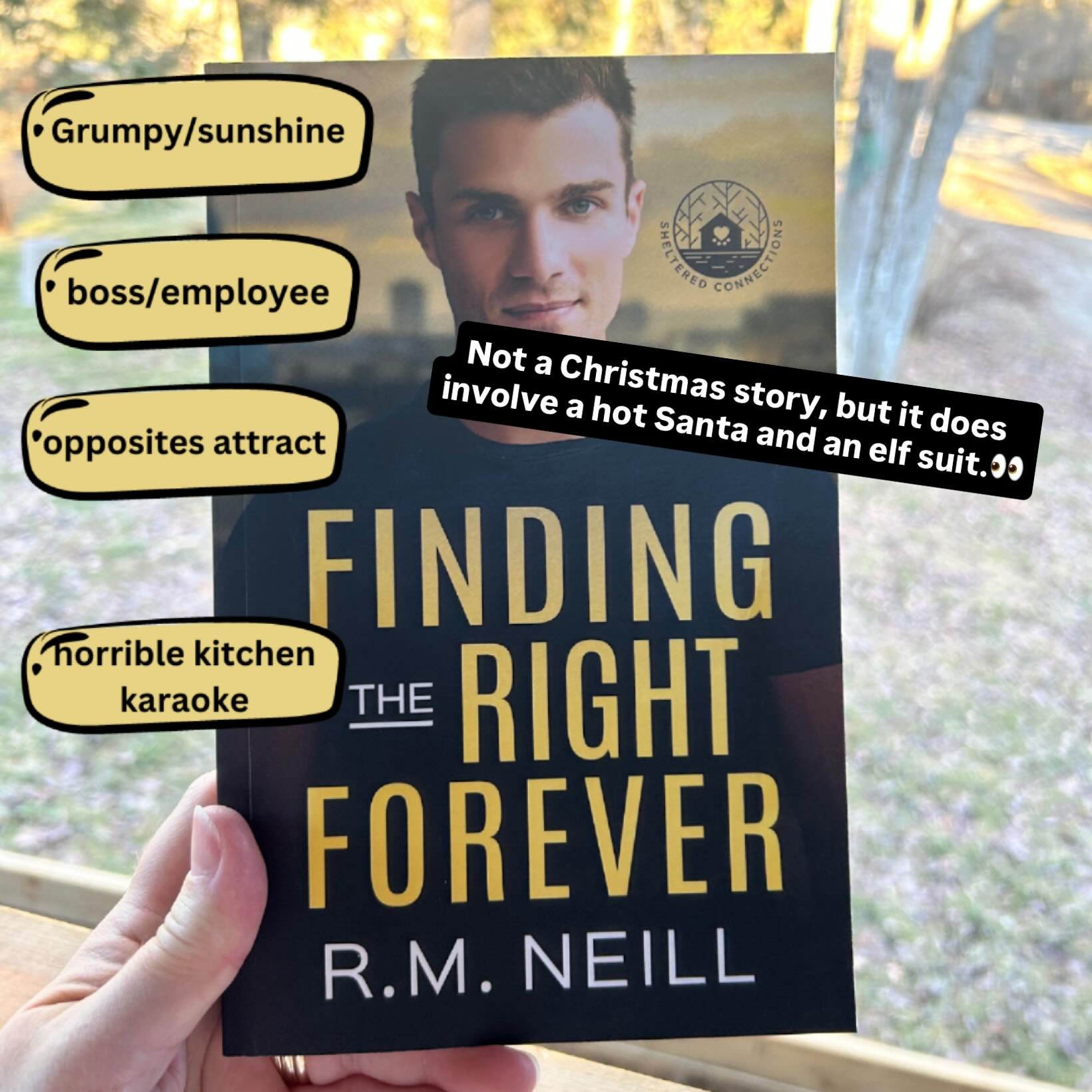 This was supposed to be a Christmas story. Instead it&rsquo;s a romance with Christmas in it. 

See, Parker volunteers his hot boss to play Santa for a kid&rsquo;s party. Parker&rsquo;s elf suit is far too tight and stuff just keeps happening. He can