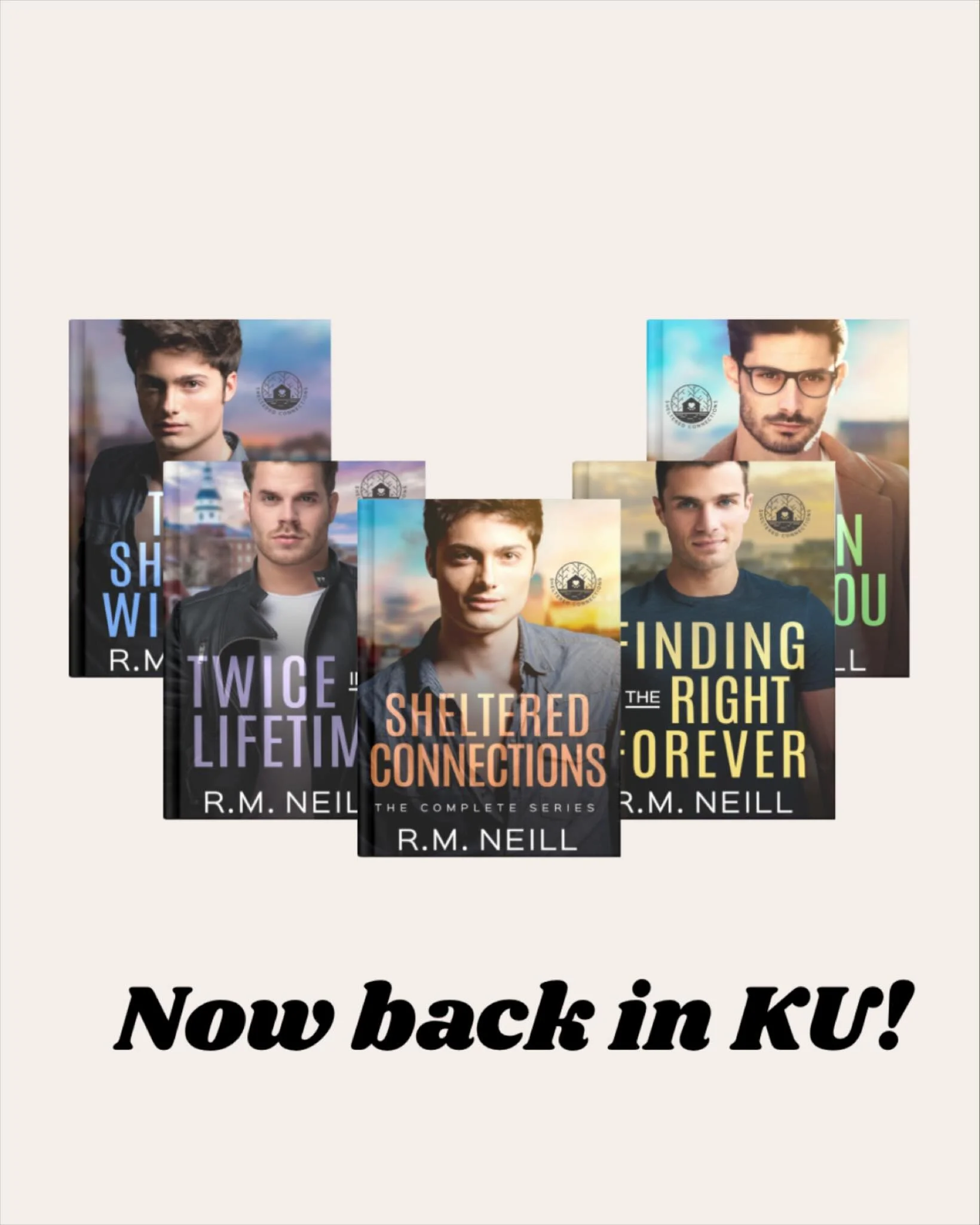 Sheltered Connections is back in KU! 🎉🎉

If you love small town, hurt comfort with laughs and so many feels, visit the small town of Bloomburg!

This series is set in the same town as The Broken Horn Ranch series. If you loved the cowboys, maybe yo