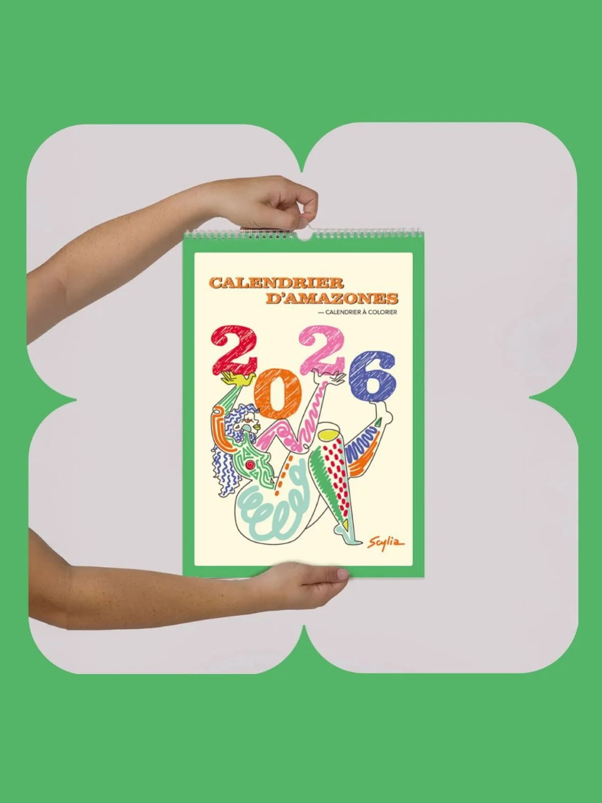 IT&rsquo;S OUT! Pour la nouvelle ann&eacute;e, je sors un calendrier artistique ✨ 
l&rsquo;id&eacute;e, c&rsquo;est d&rsquo;avoir une Amazone unique &agrave; colorier chaque mois :)
&mdash; une mani&egrave;re d&rsquo;ajouter une touche de couleurs &a