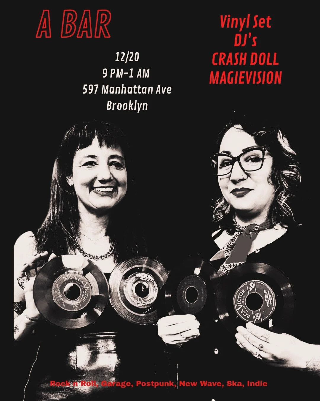 A Bar- Vinyl set DJ Crash Doll + Magivision