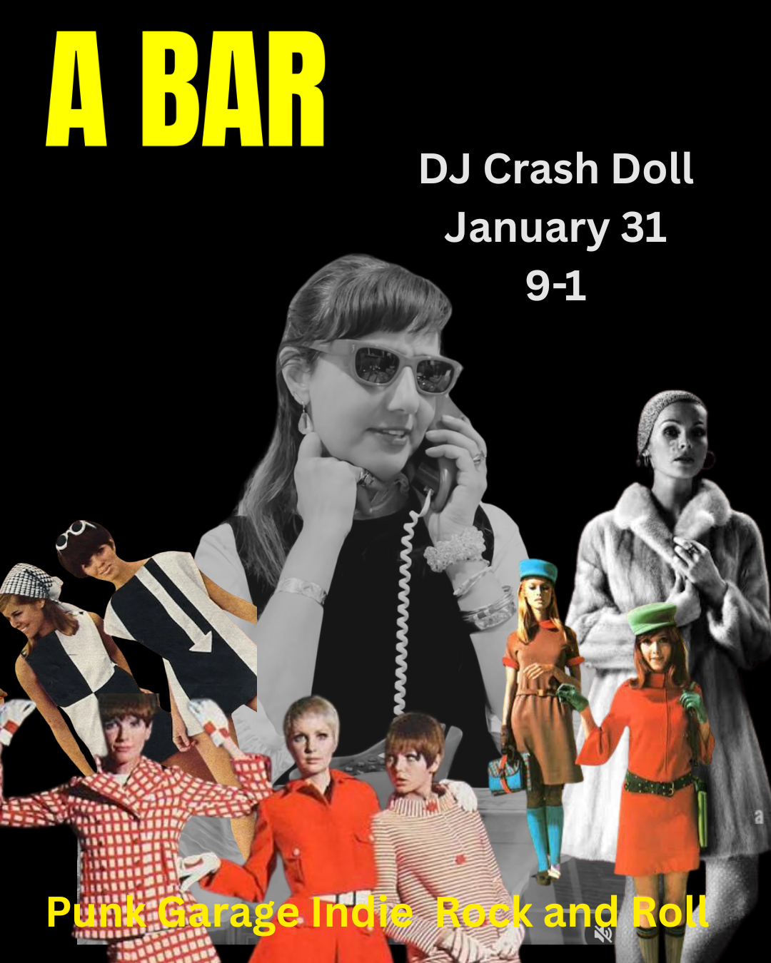 DJ CRASH DOLL AT A BAR