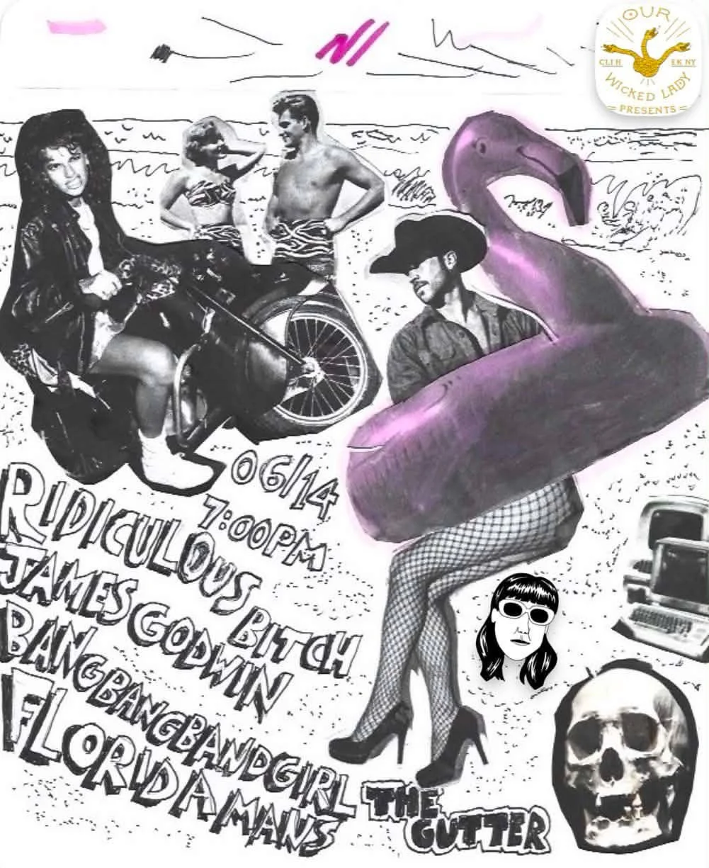 Crash Doll and OWL present Ridiculous Bitch, James Godwin, Bang Bang Band Girl and Florida Mans