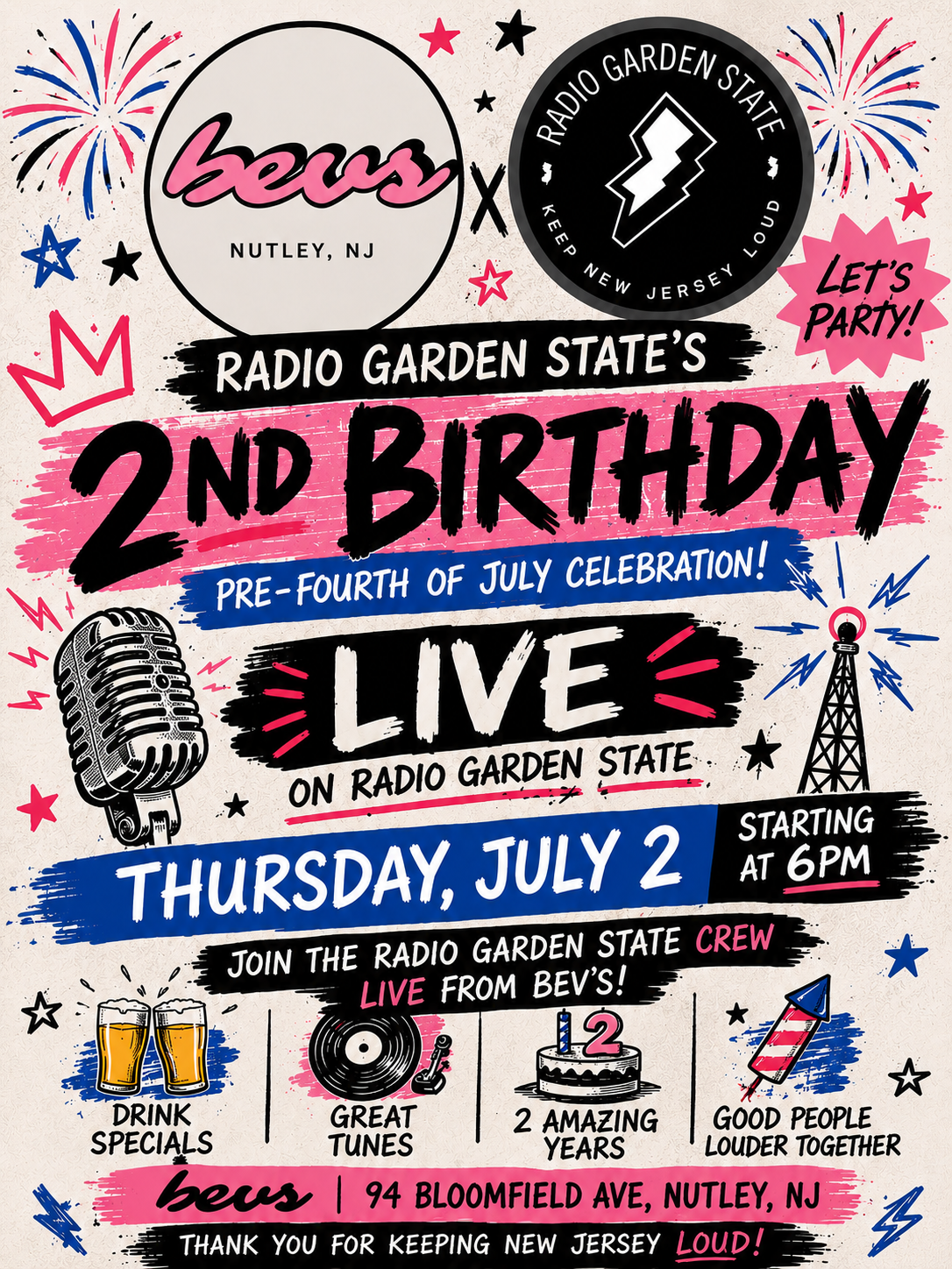 RADIO GARDEN STATE 2ND ANNIVERSARY