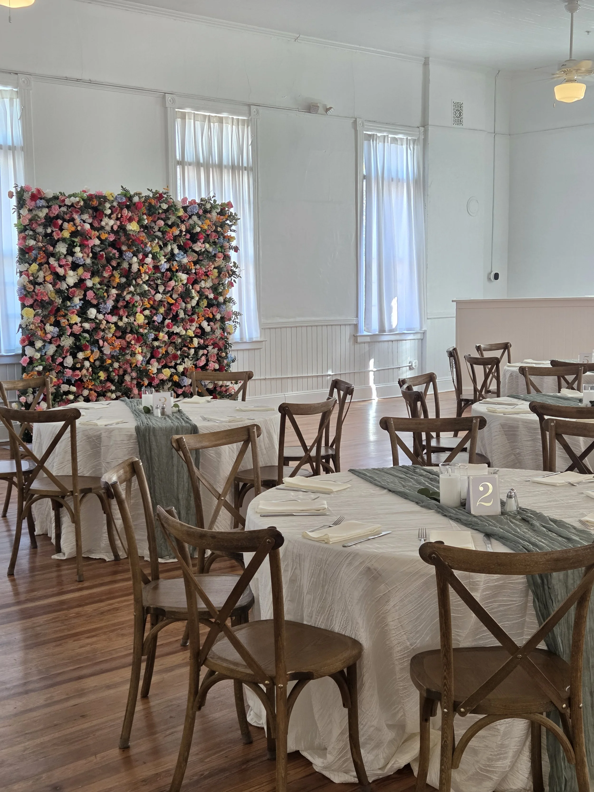 Colorful Flower wall rental for wedding