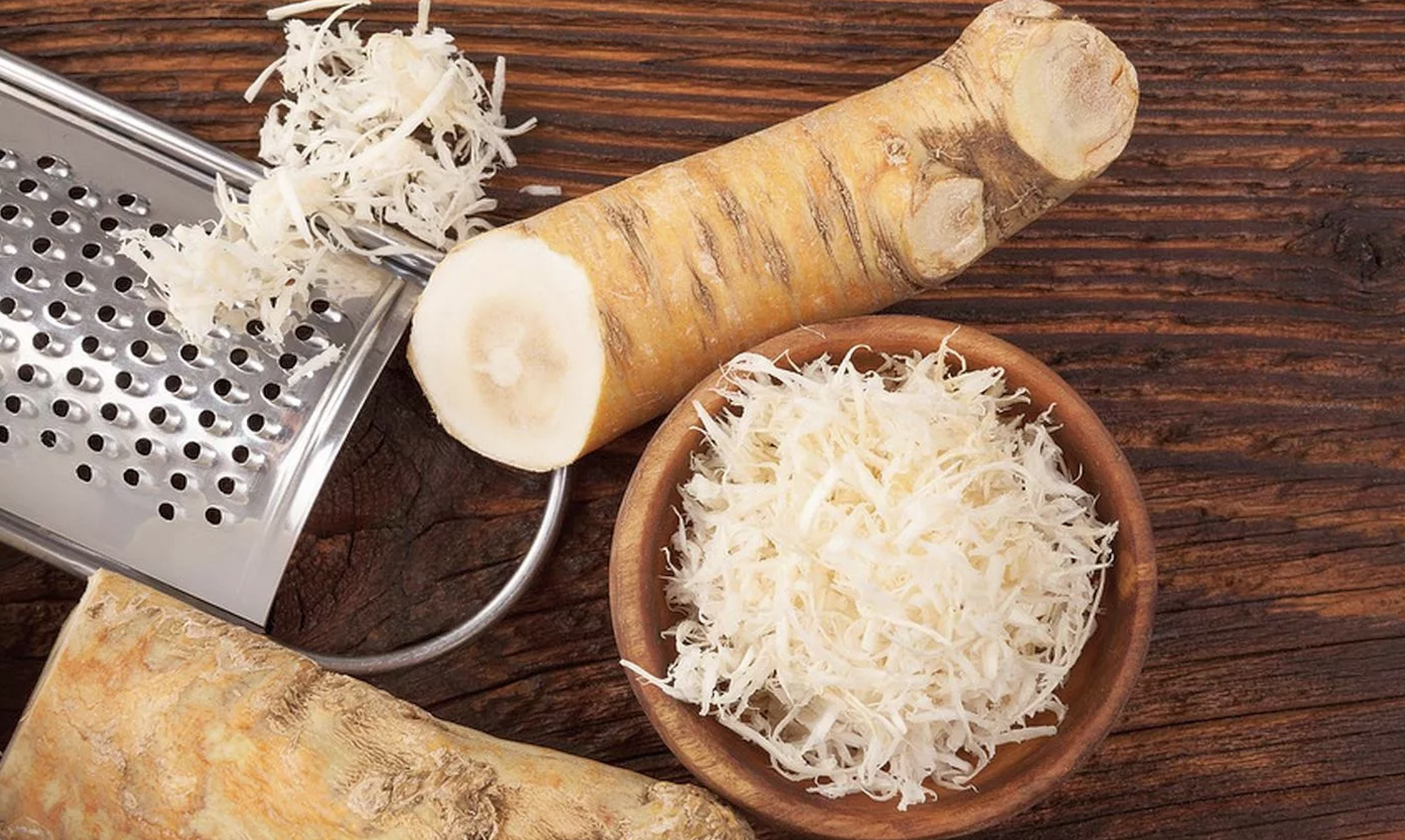 Horseradish Root&nbsp;(Fresh, Finely Grated)