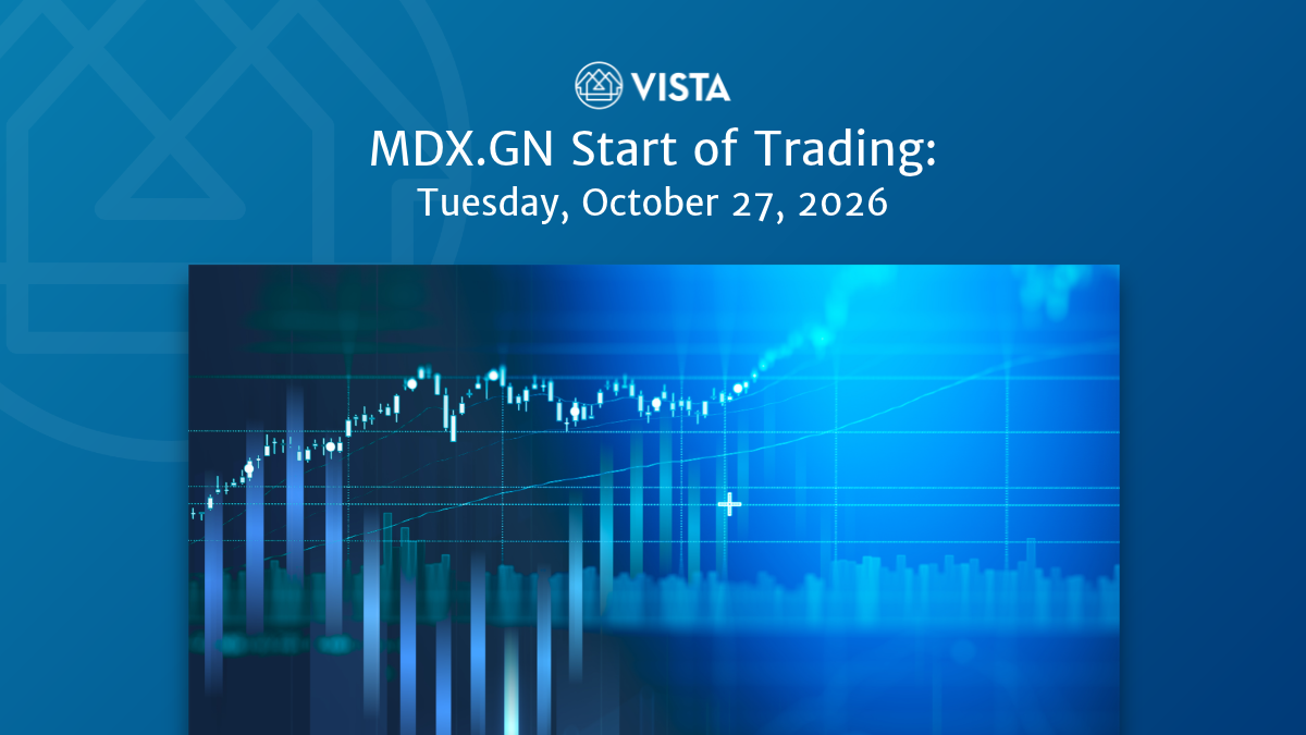 MDX.GN Start of Trading: Tuesday, October 27, 2026