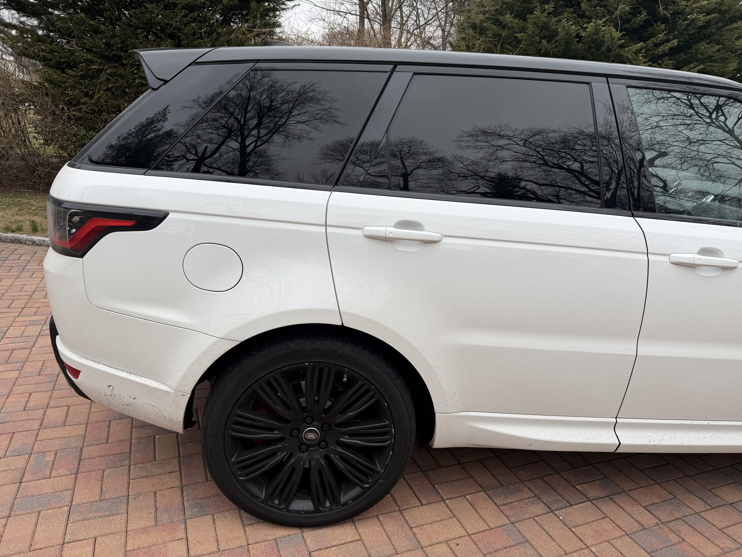 Vehicle during wash process