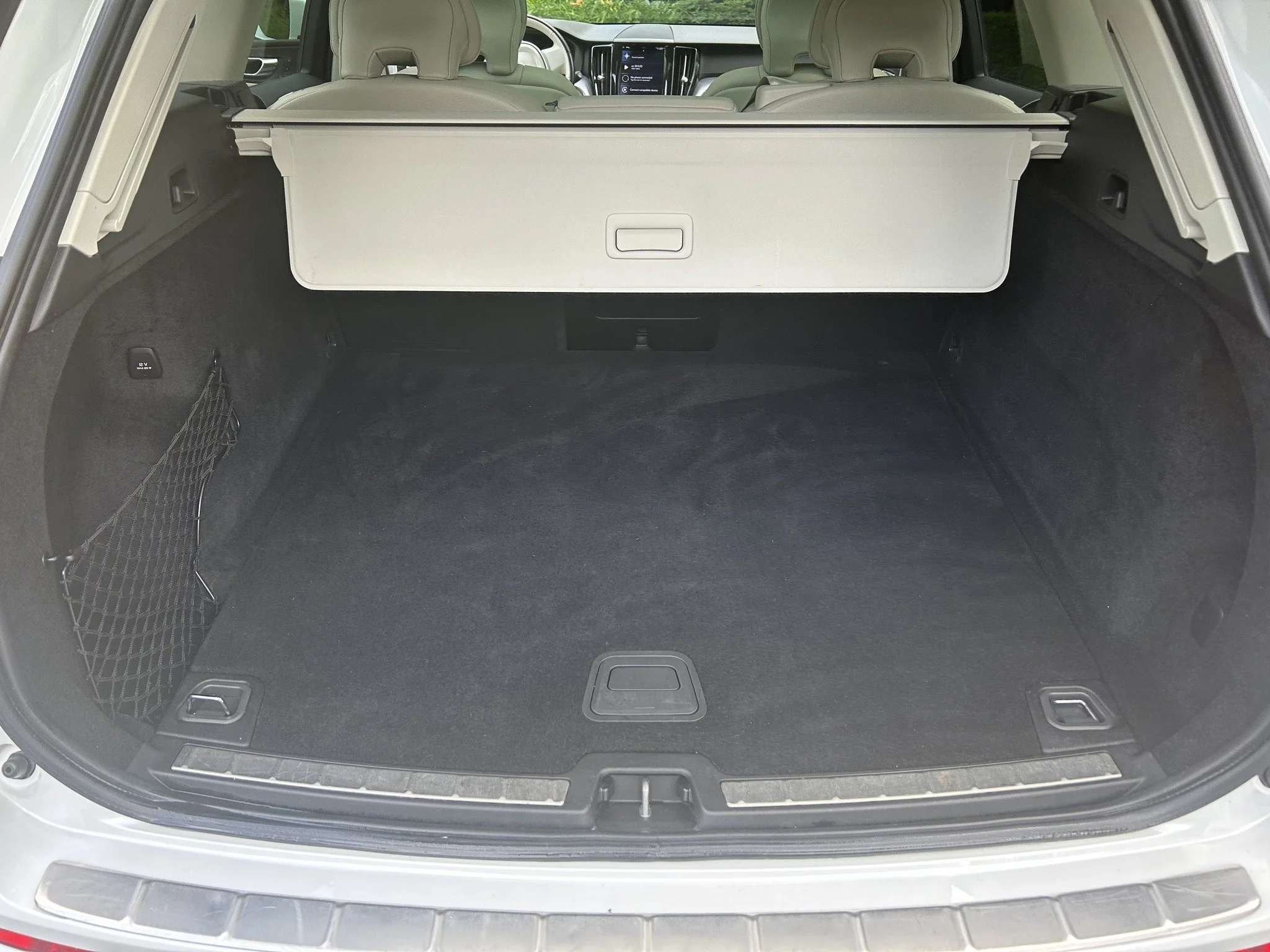Cleaned vehicle trunk area after detailing