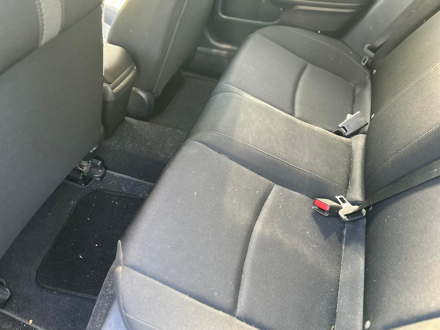 Interior before routine maintenance detail