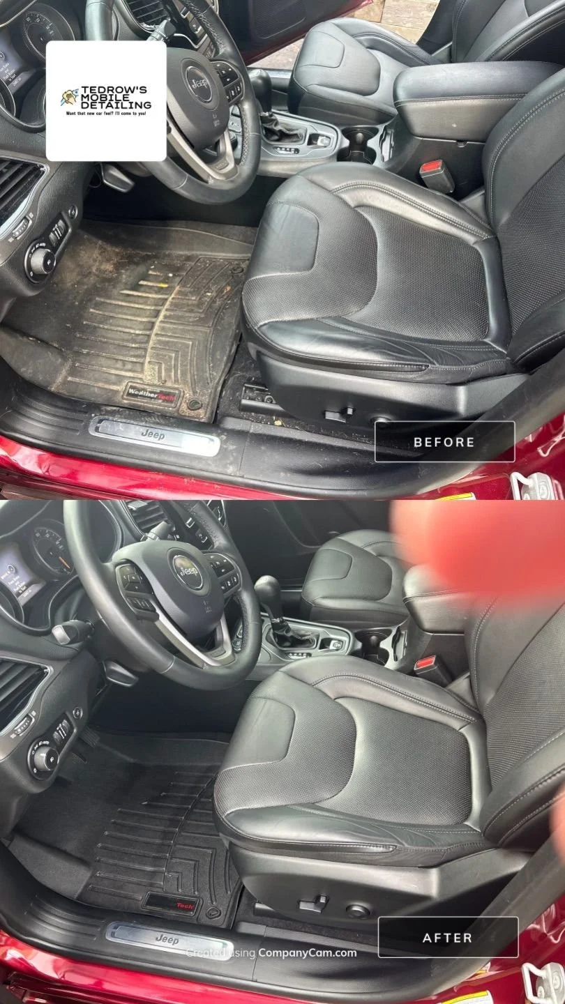 Black interior before and after Signature Interior Reset in Bronxville, NY