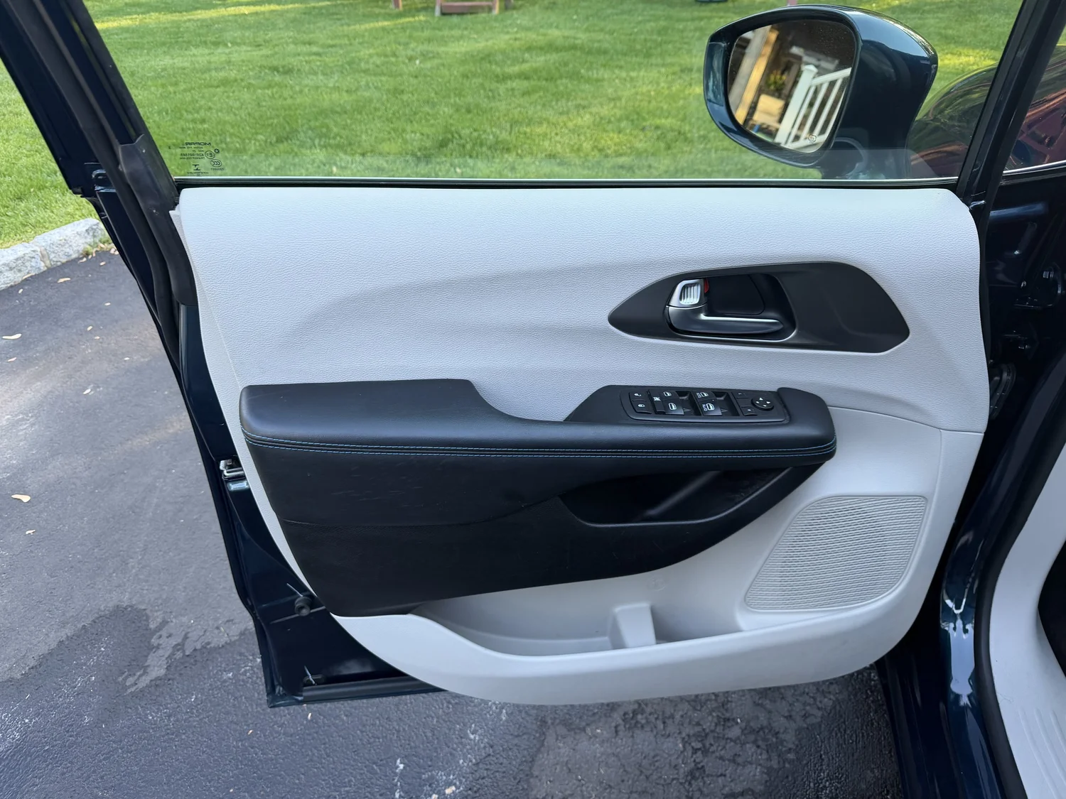 Clean minivan door panel after Interior Essentials detail in Chappaqua, NY