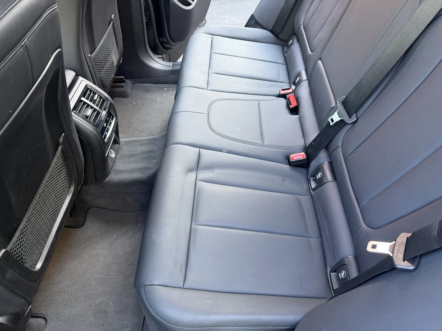 Clean back seat after interior detail