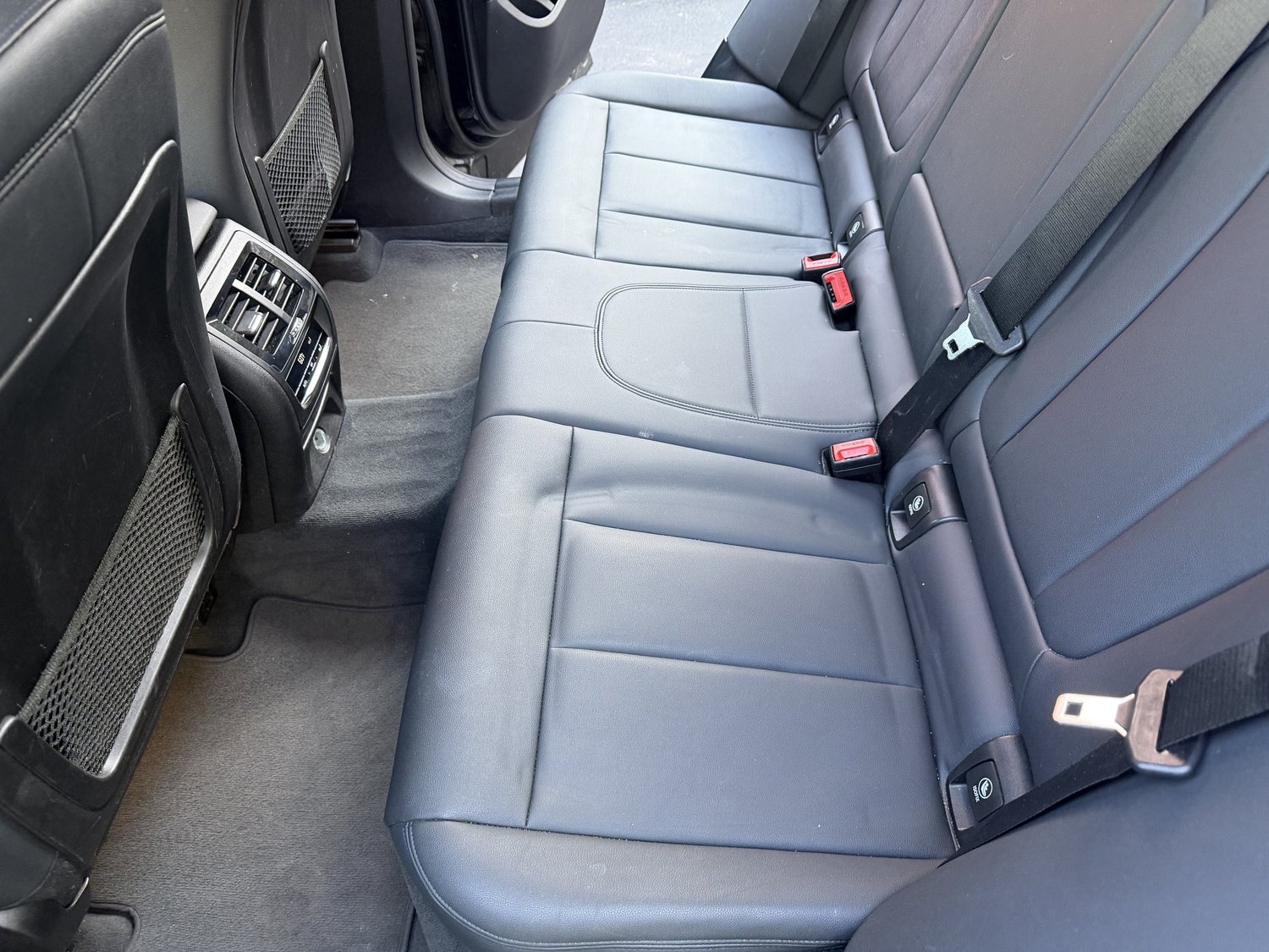 Clean rear seats after interior detail