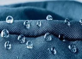 Water beading on fabric protected car seat