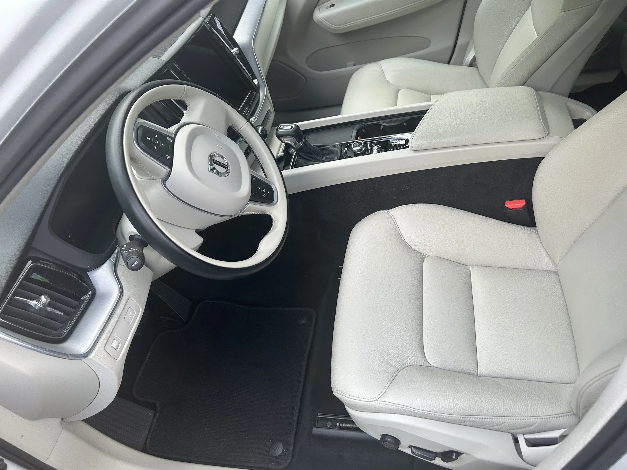 White interior after detailing