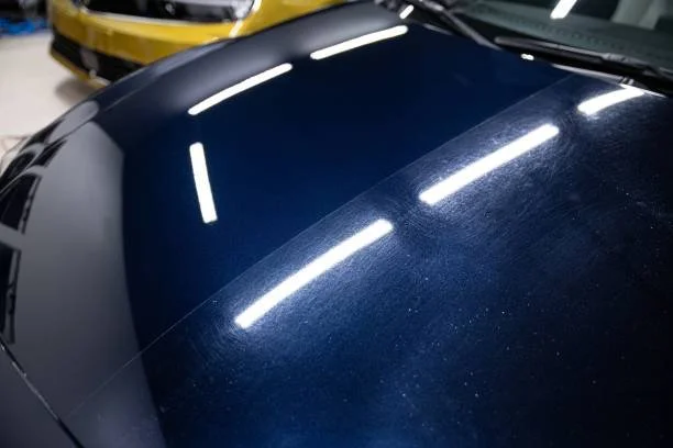 Deep gloss paint finish after professional correction