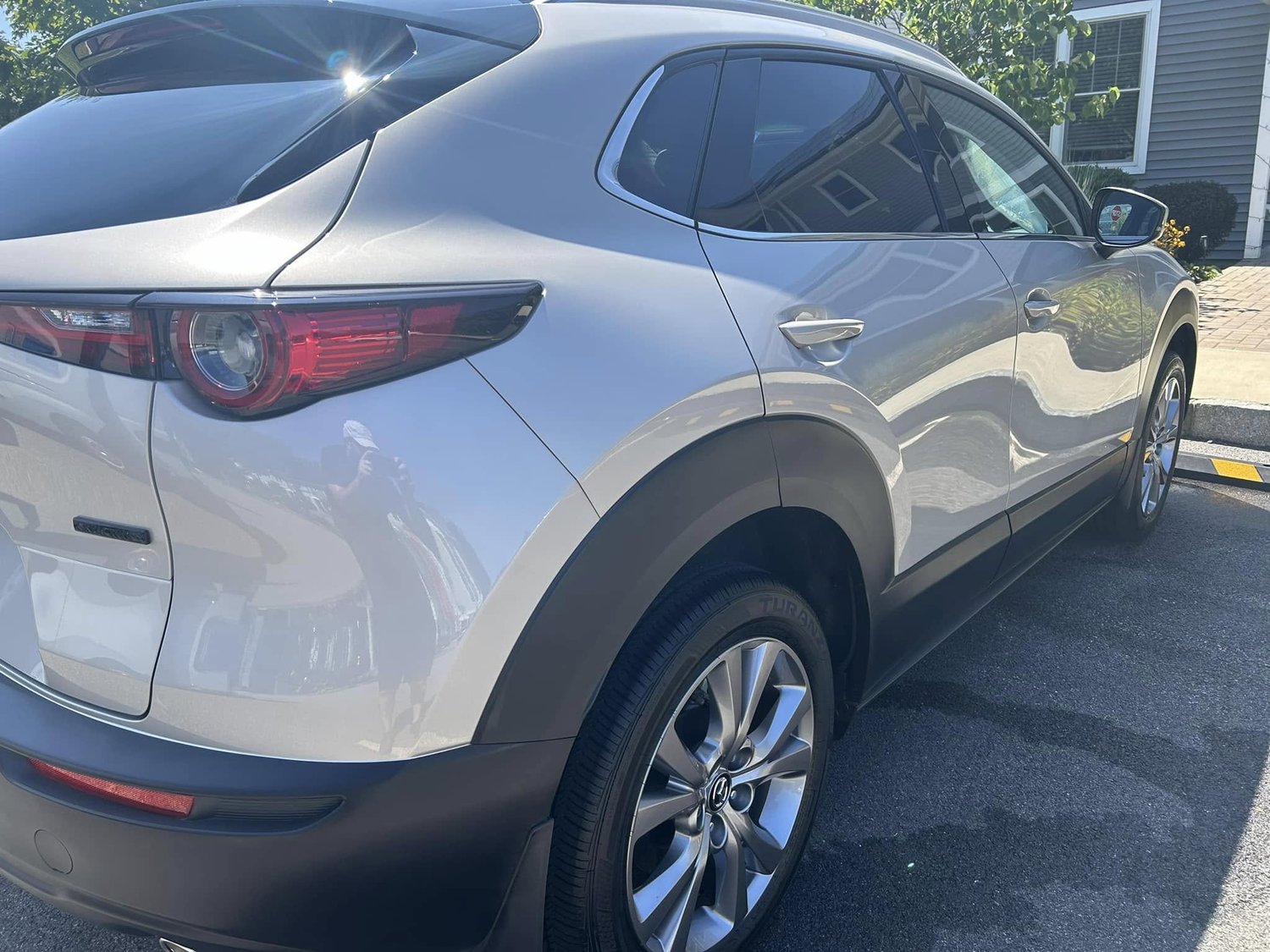 Silver Mazda after ceramic coating Westchester