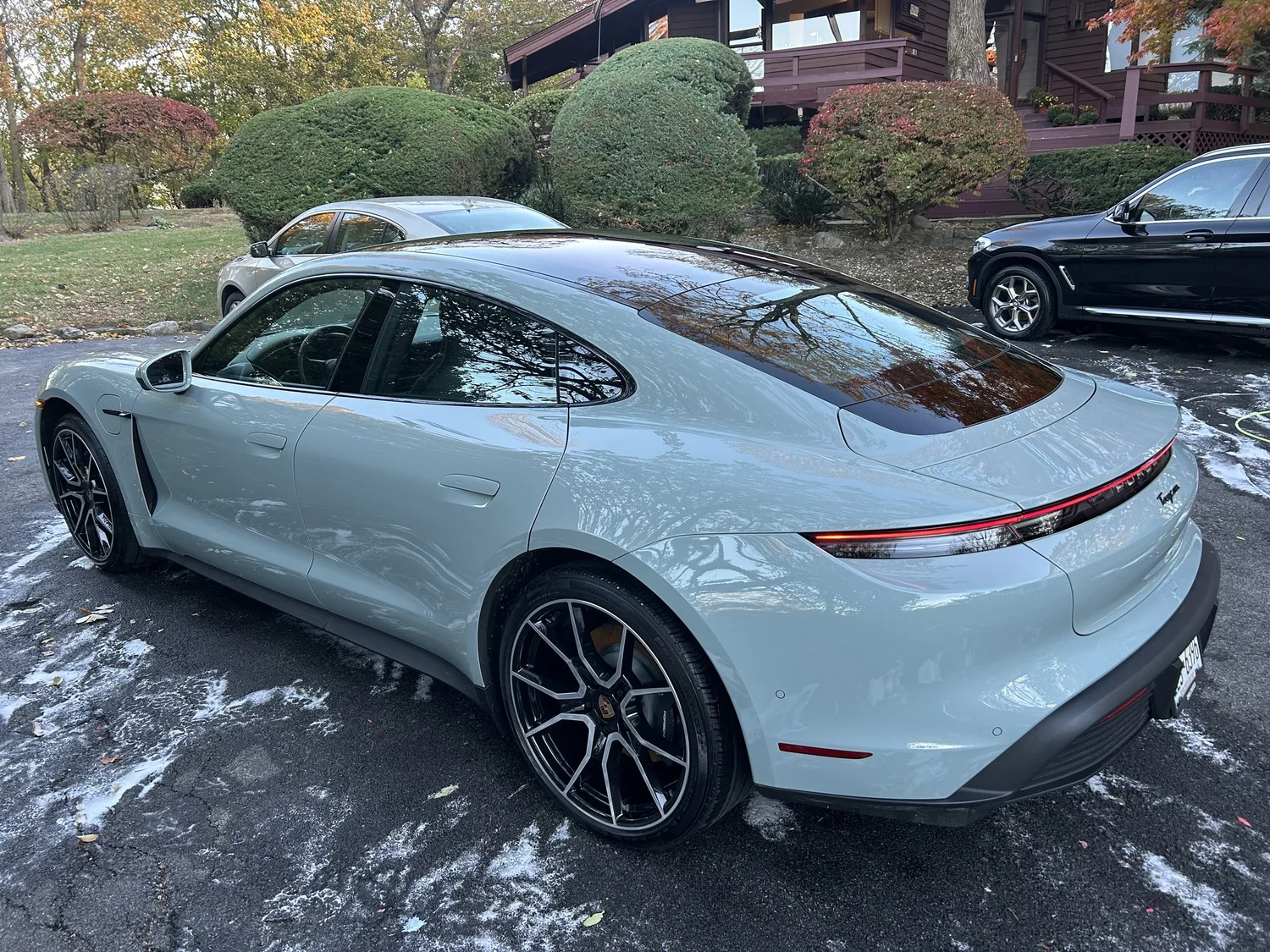 White Porsche after professional paint protection