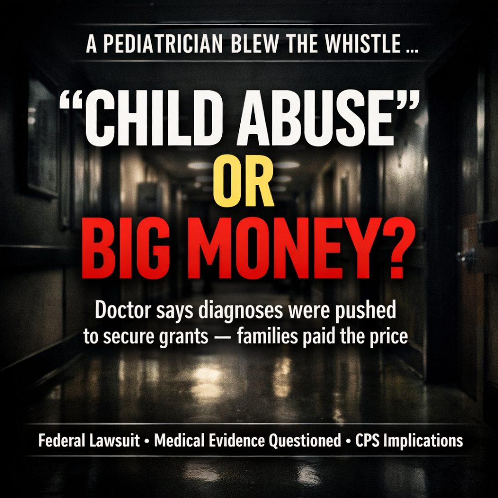 Corrupt CPS falsely accusing parents of abuse so the system can profit.