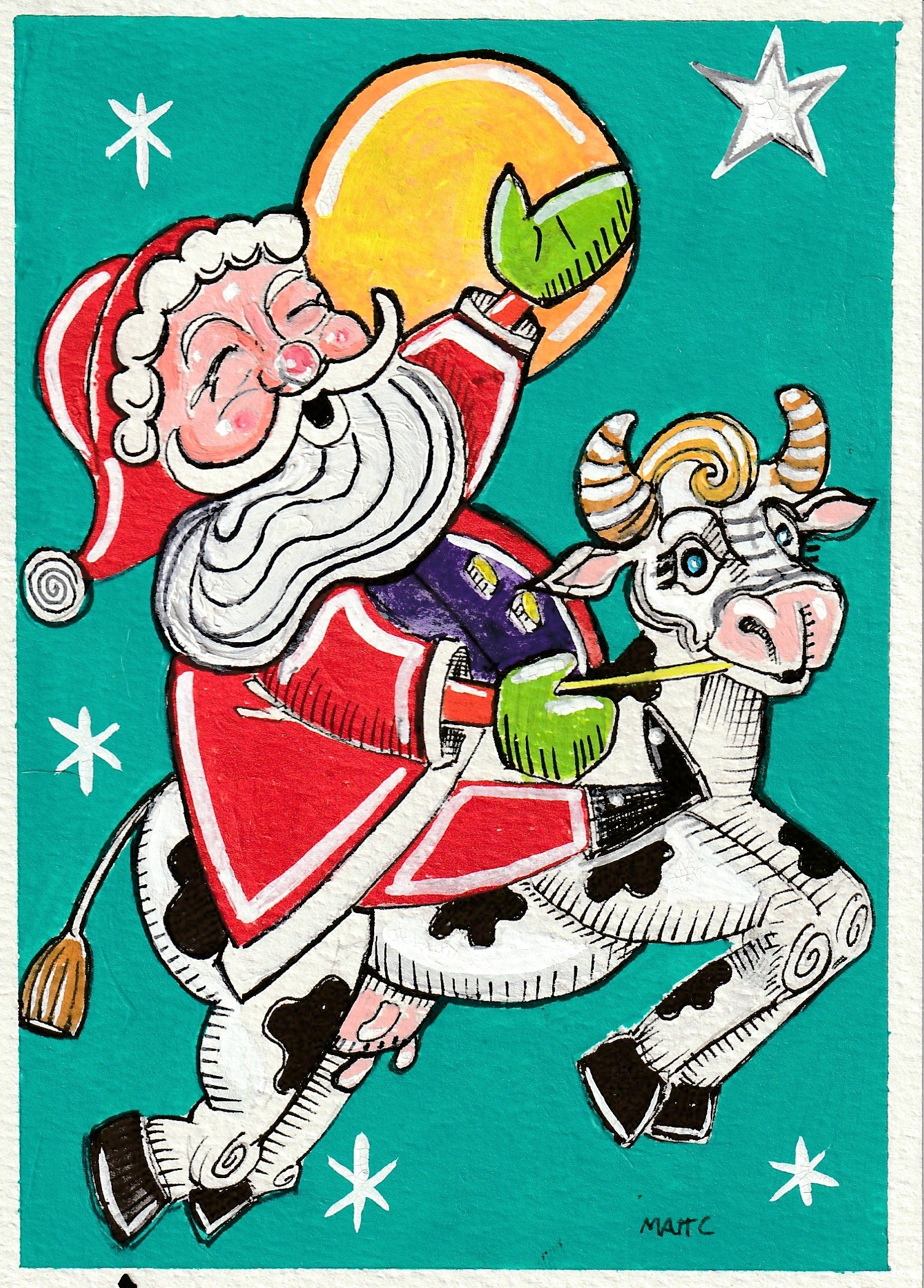 Santa riding a cow.jpg