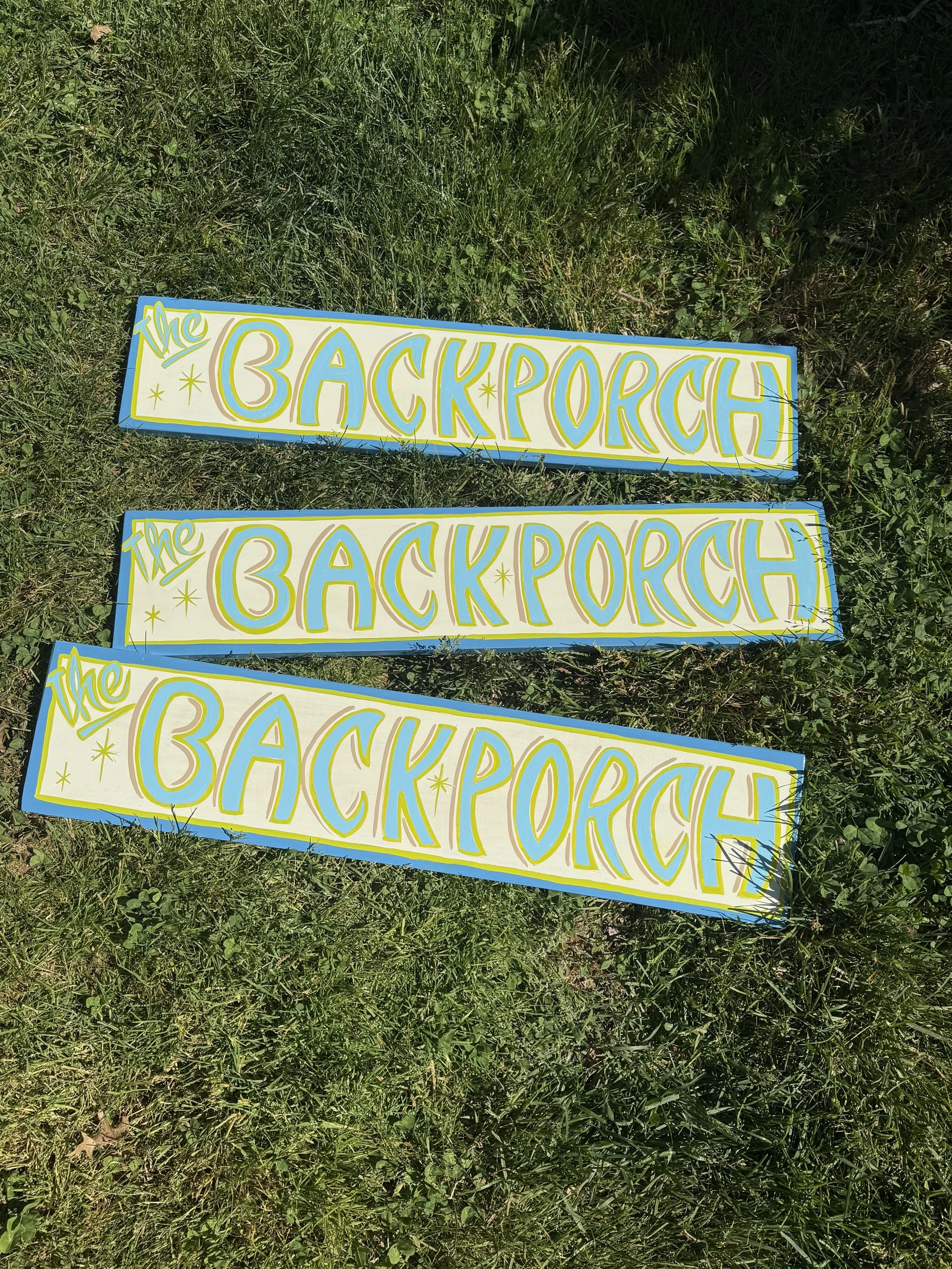 "The Back Porch" Sign