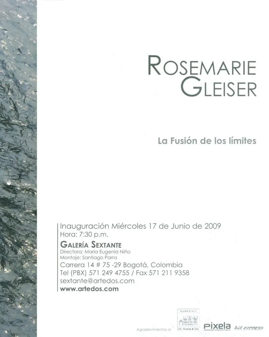 GALERIA SEXTANTE, 2009. Bogota, Colombia.